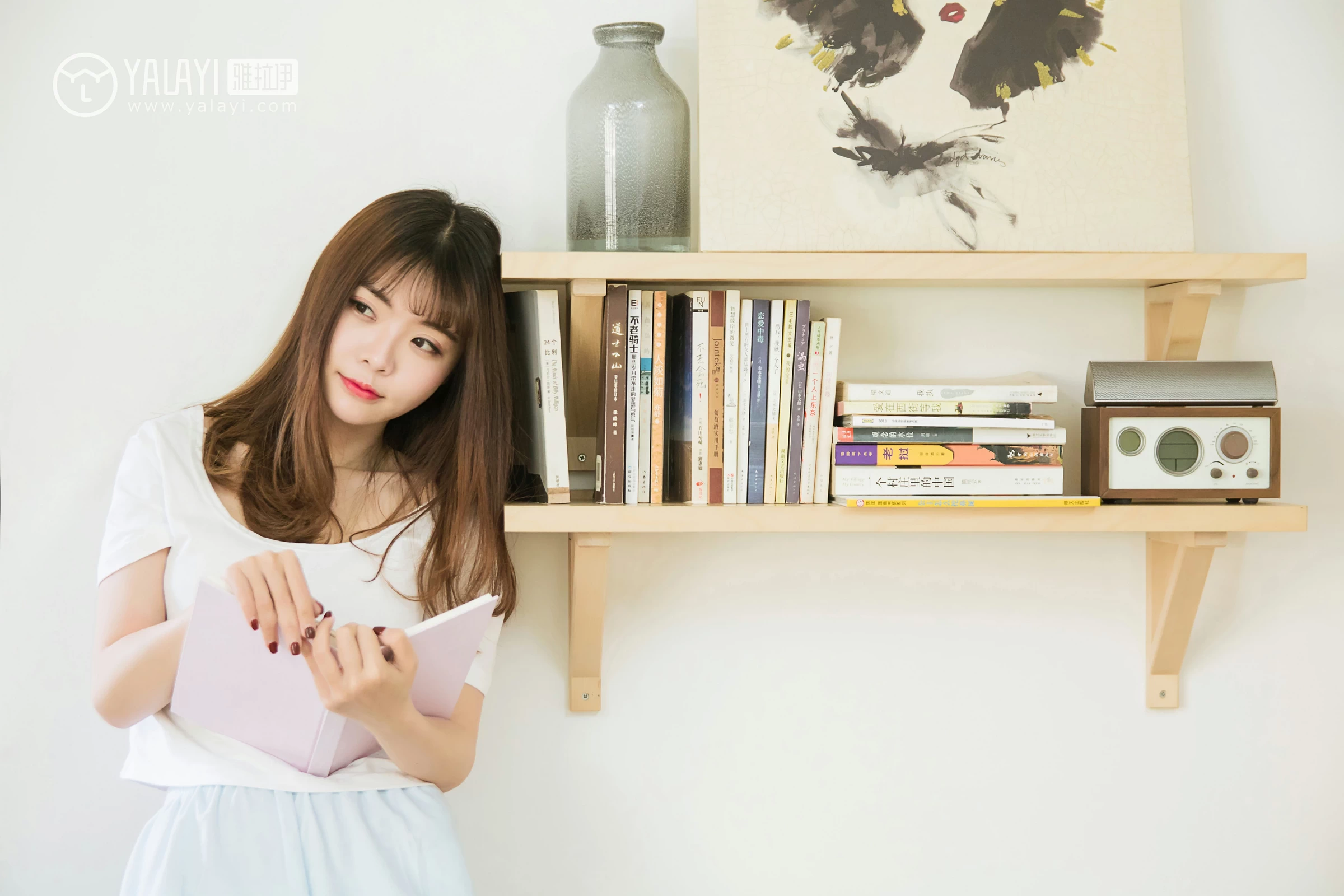 [YALAYI雅拉伊]NO.036 小美好 阳阳 白色衬衫与短袖加白色短裤性感私房写真集第11张