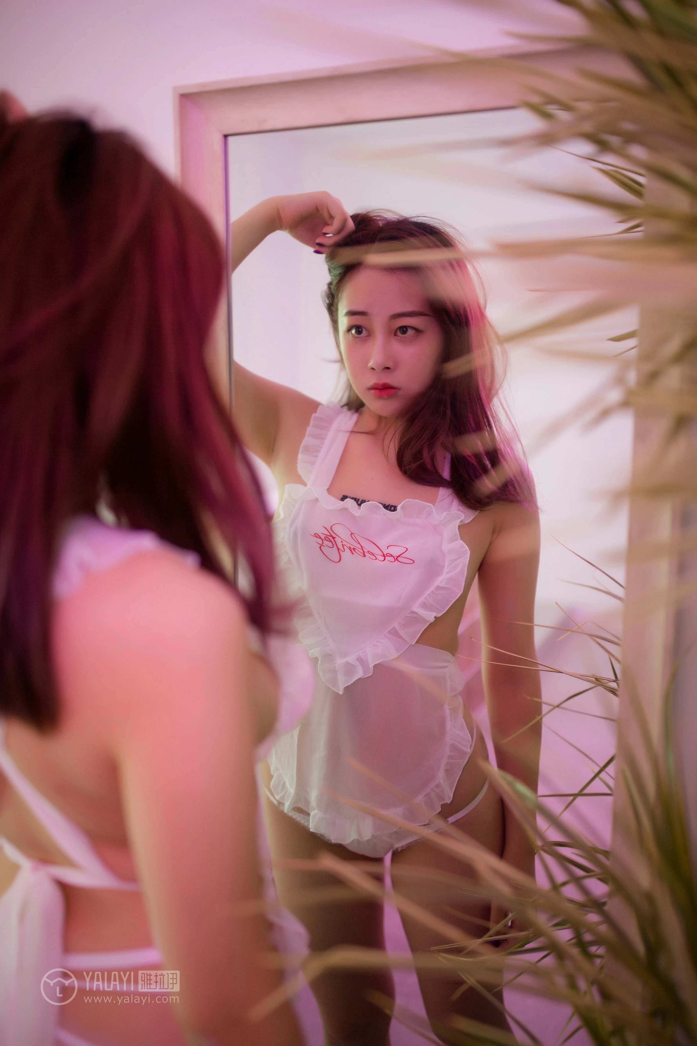 [YALAYI雅拉伊]NO.120 与时光的嬉戏 香香橙子 性感情趣女仆制服私房写真集第4张