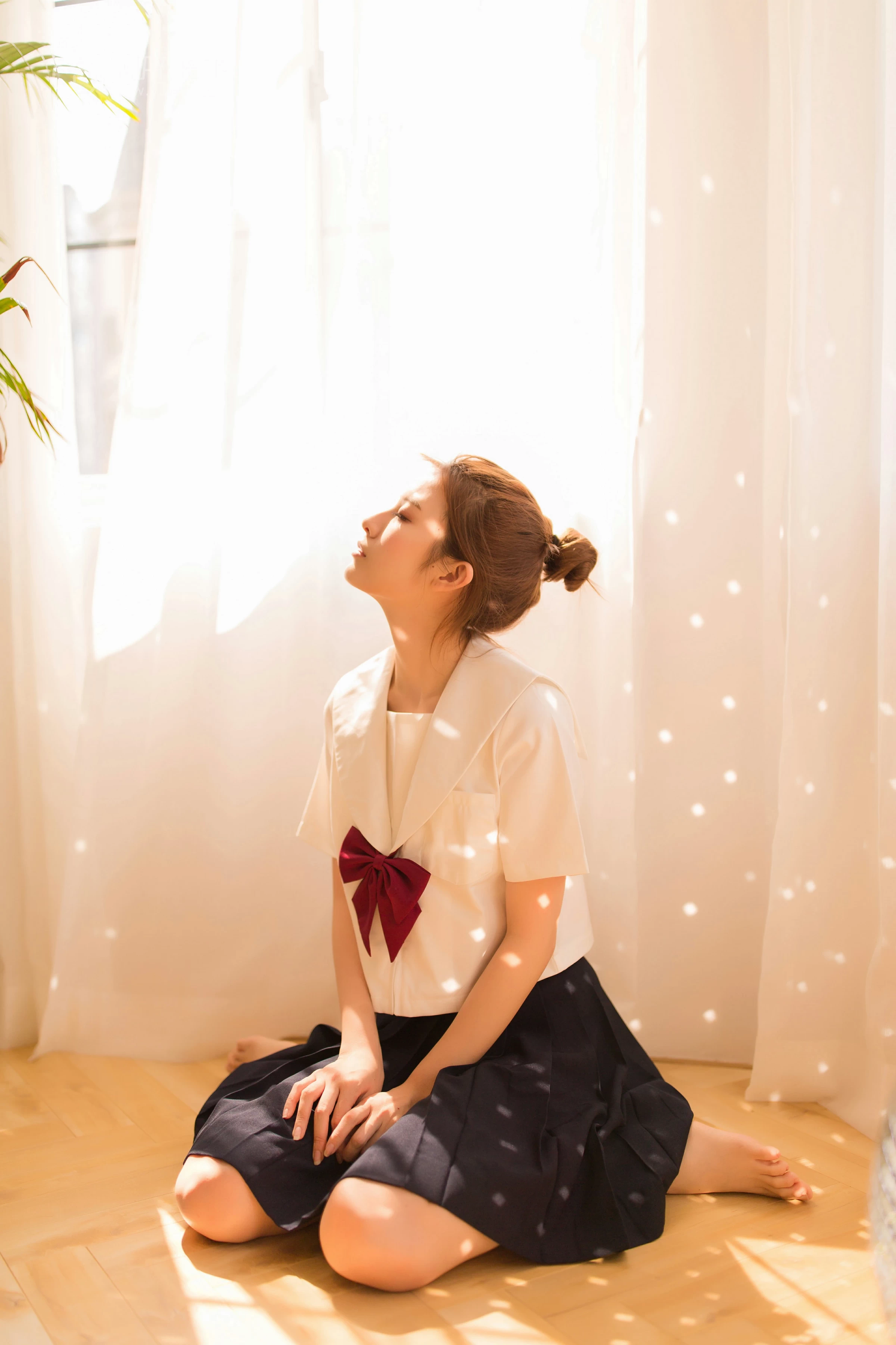 [YALAYI雅拉伊]NO.115 念念不忘 丸糯糯 高中女生制服与黑色短裙清纯私房写真集第10张