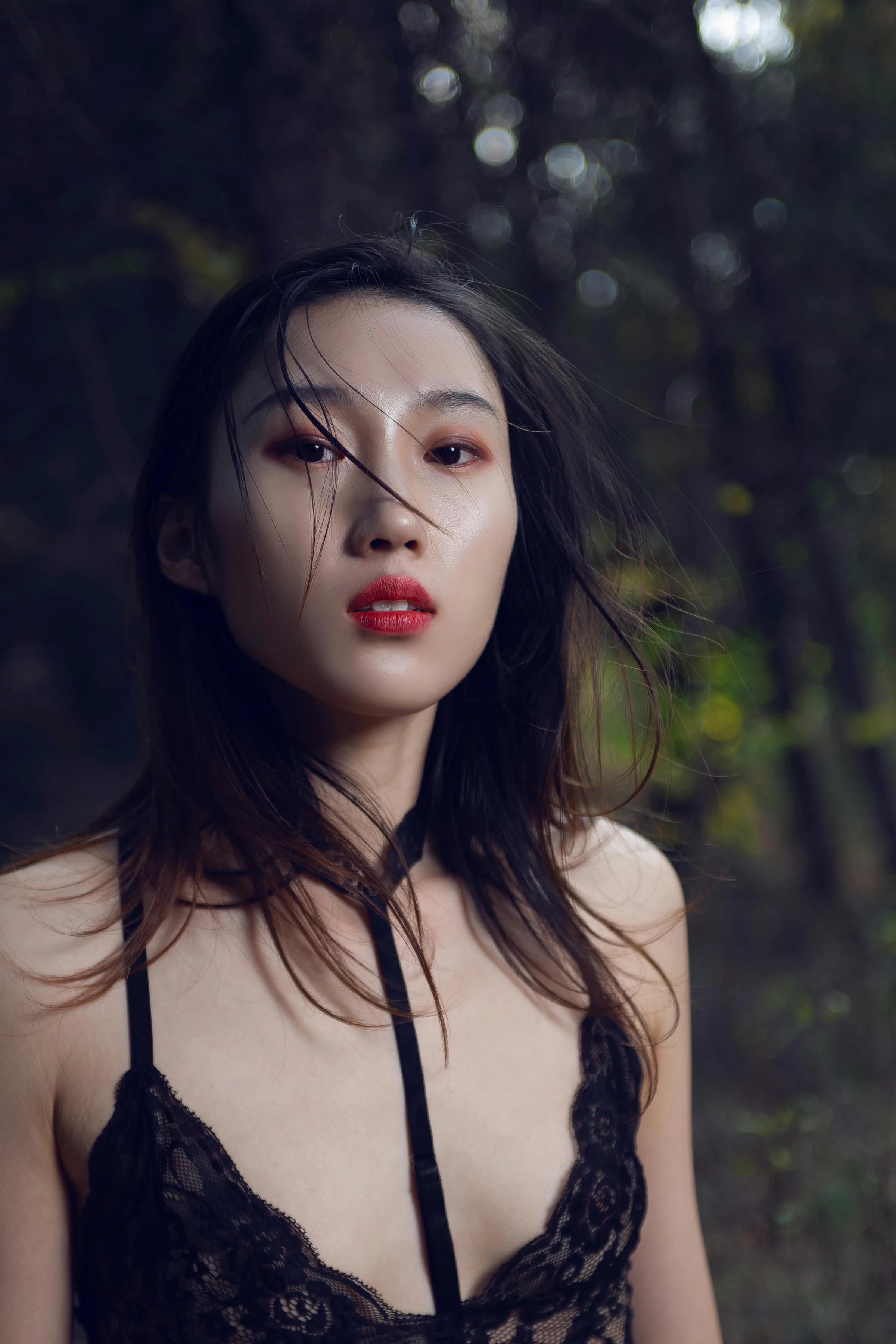 [YALAYI雅拉伊]NO.130 逃离出梦境 熏儿 黑色透视情趣连体内衣性感私房写真集第10张