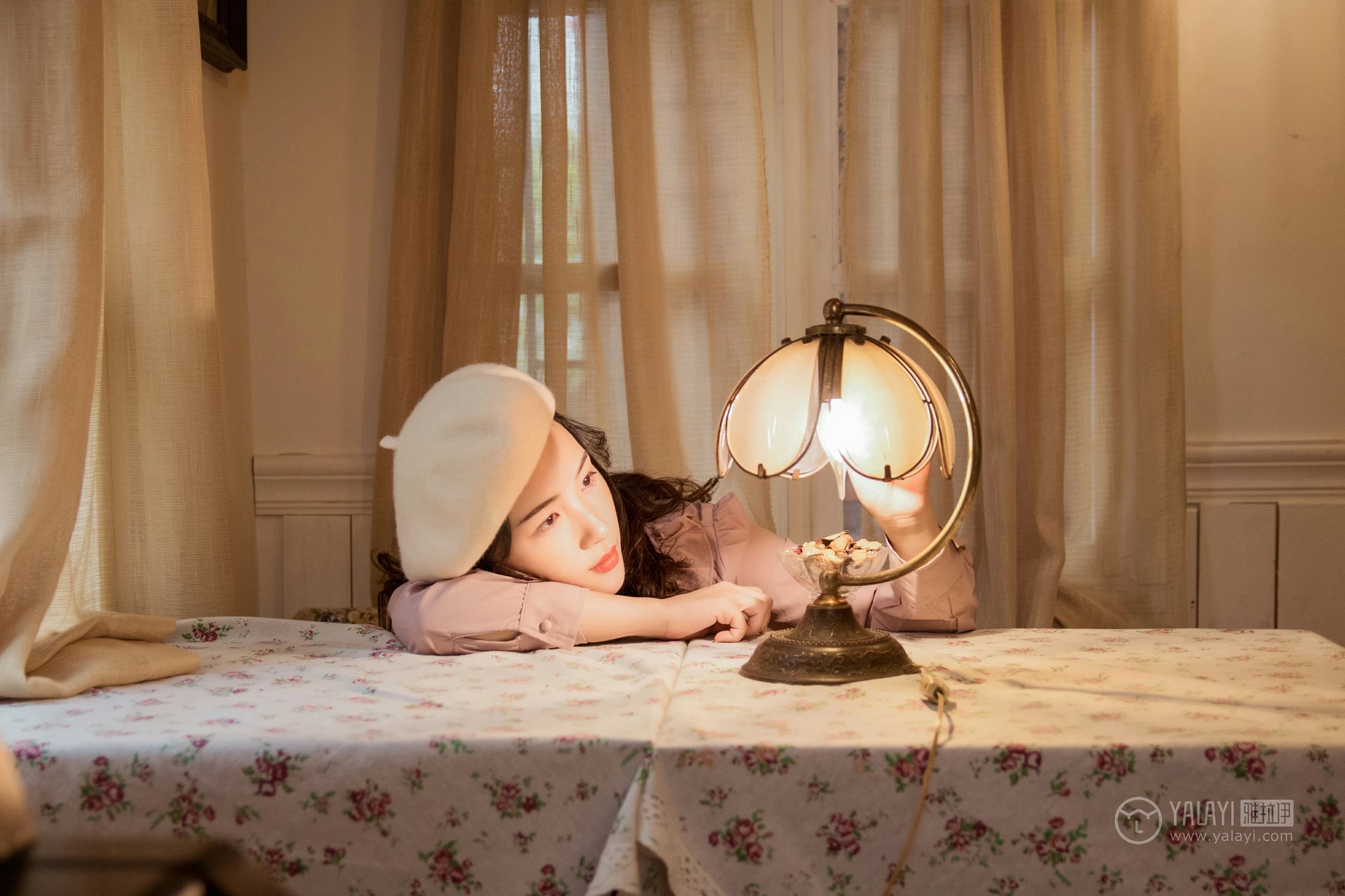[YALAYI雅拉伊]NO.158 独白 卡柔 粉色连衣裙清纯可爱私房写真集第11张