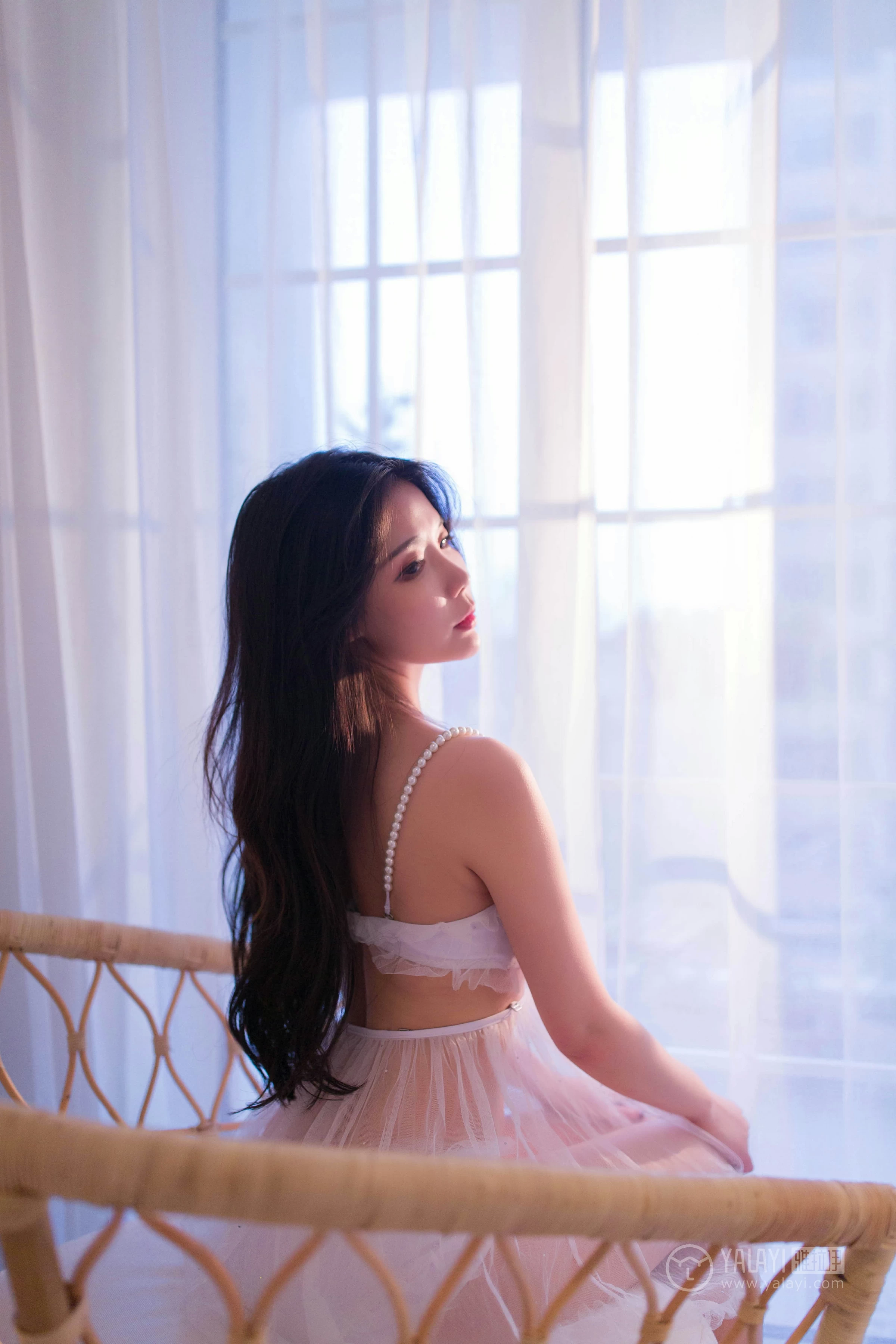 [YALAYI雅拉伊]No.182 温柔香 雪梨姬 白色透视情趣内衣裙性感私房写真集第10张