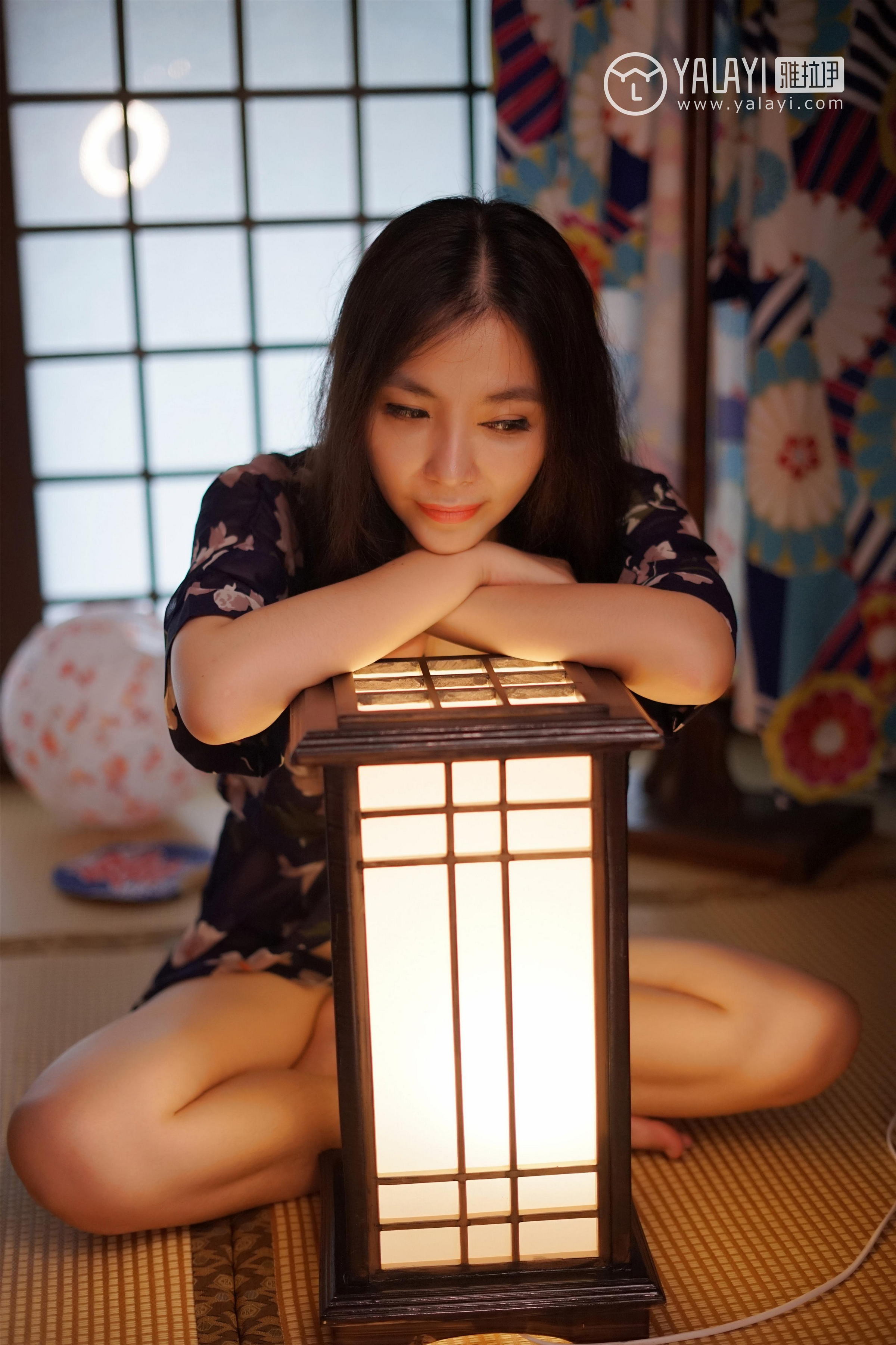[YALAYI雅拉伊]NO.016 和服之韵 沈紫云 黑色透视和服性感私房写真集第9张