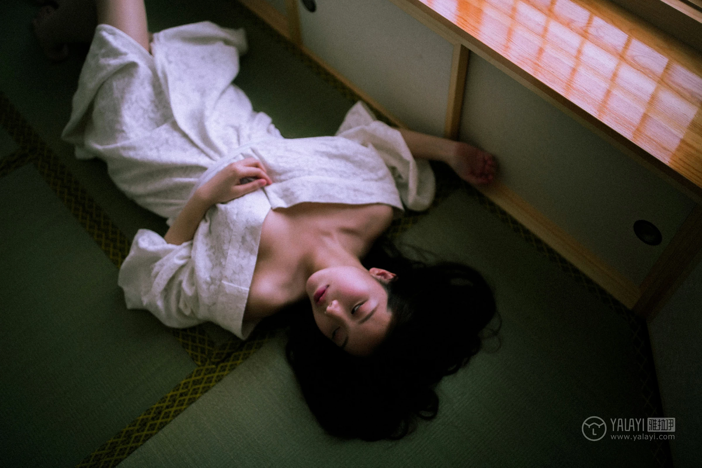 [YALAYI雅拉伊]No.202 夜光 圆圆 白色透视蕾丝镂空睡衣性感私房写真集第17张