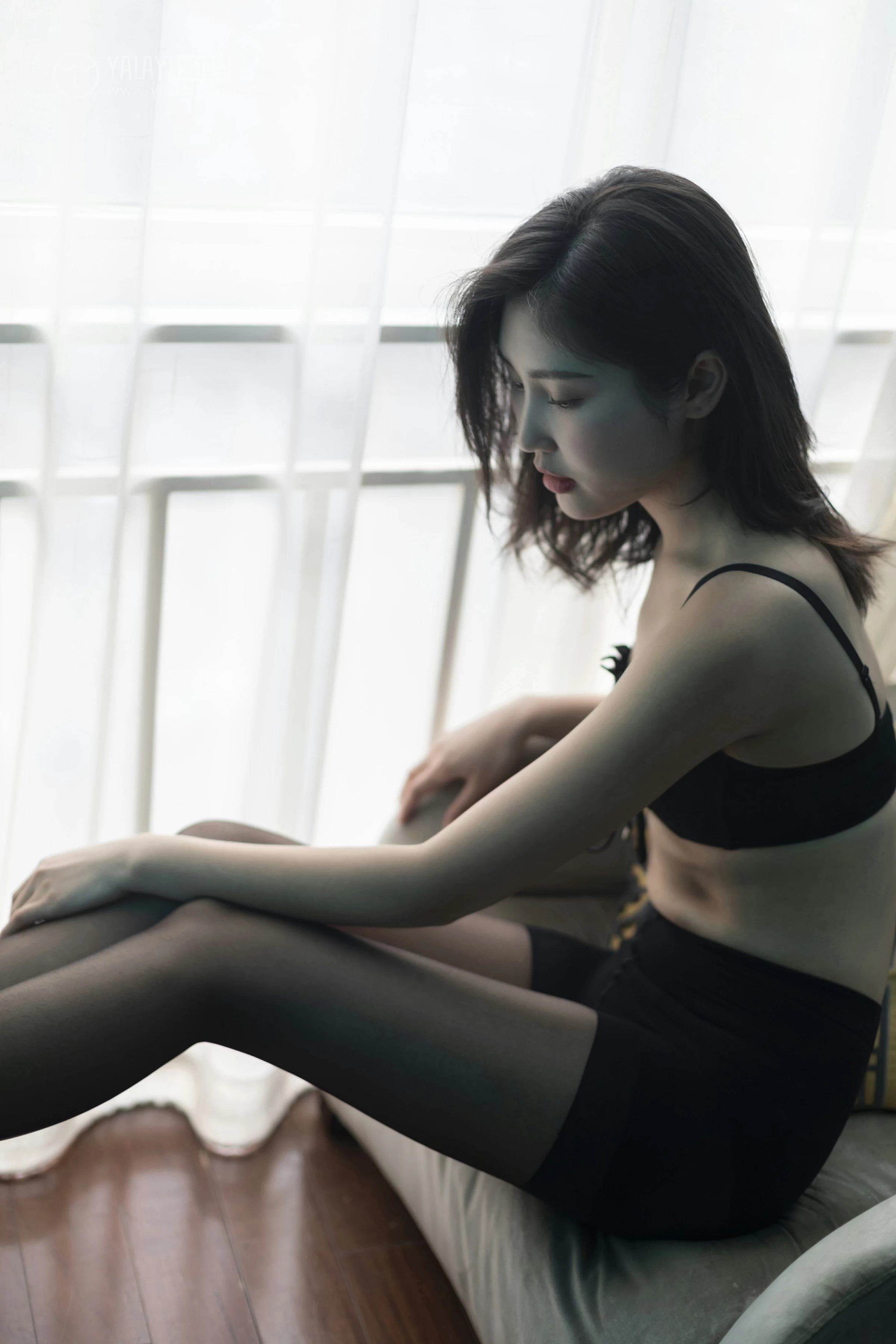 [YALAYI雅拉伊]No.218 独角戏 仓儿 黑色紧身内衣性感私房写真集第6张