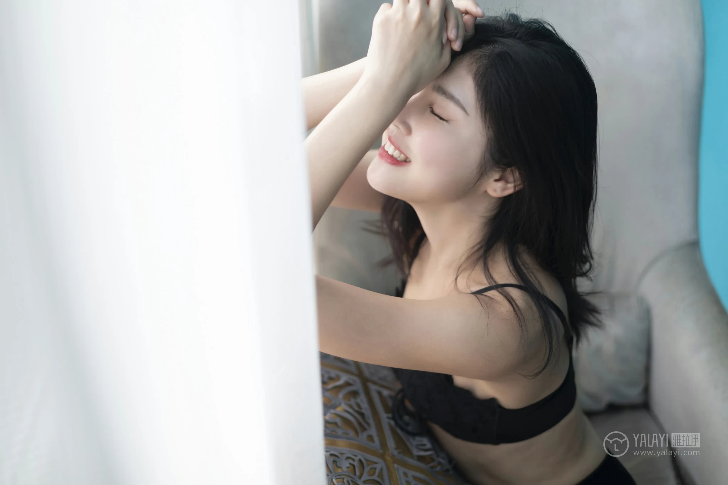 [YALAYI雅拉伊]No.218 独角戏 仓儿 黑色紧身内衣性感私房写真集第9张