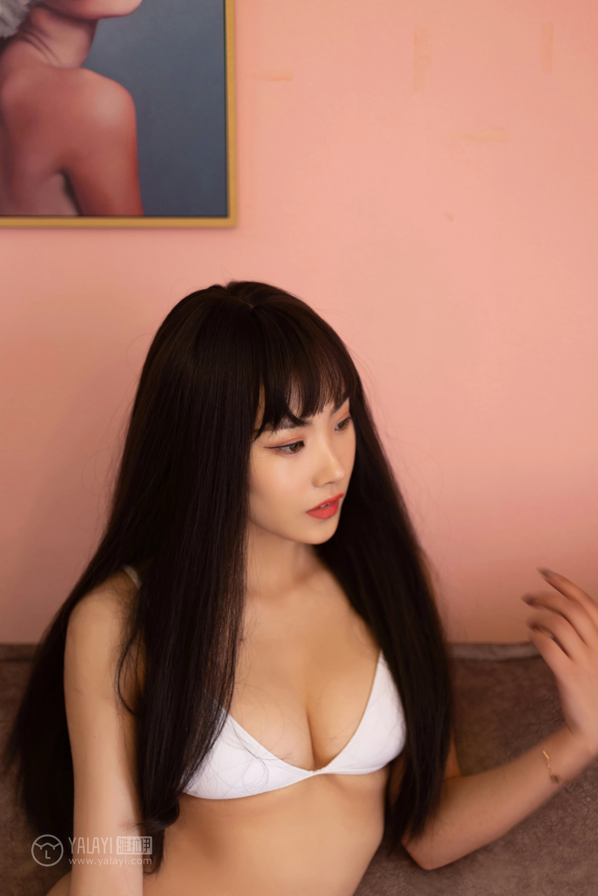 [YALAYI雅拉伊]No.285 勾股定律 沫沫 白色紧身内衣性感私房写真集第15张