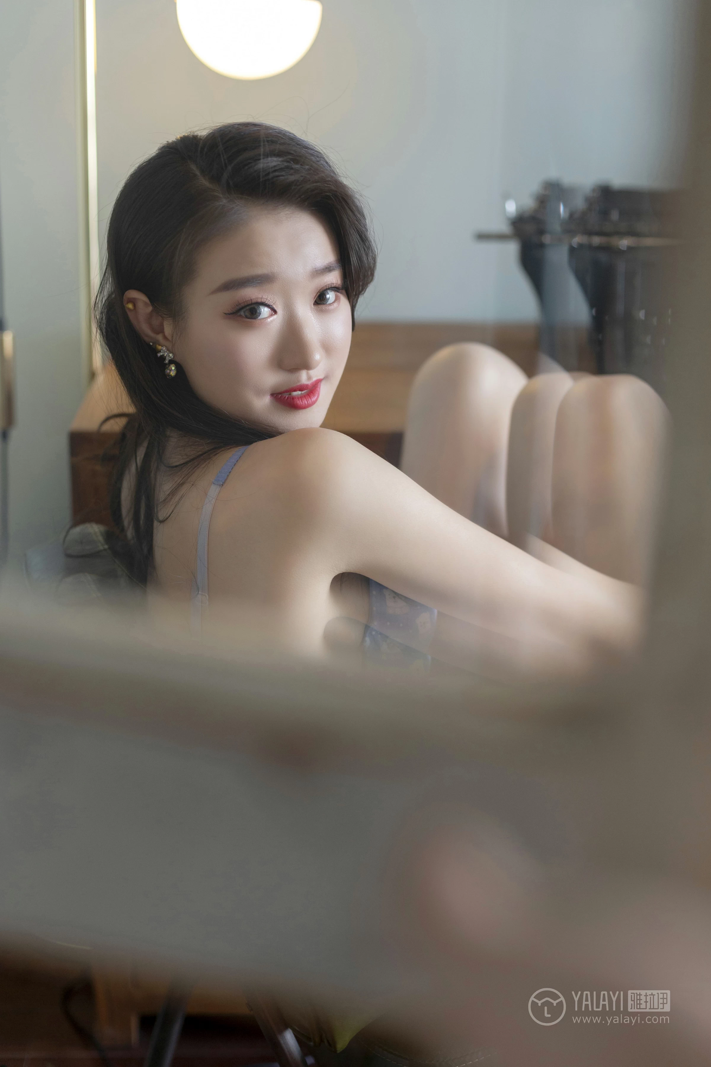 [YALAYI雅拉伊]No.343 蓝色情书 心怡 灰色内衣性感私房写真集第5张