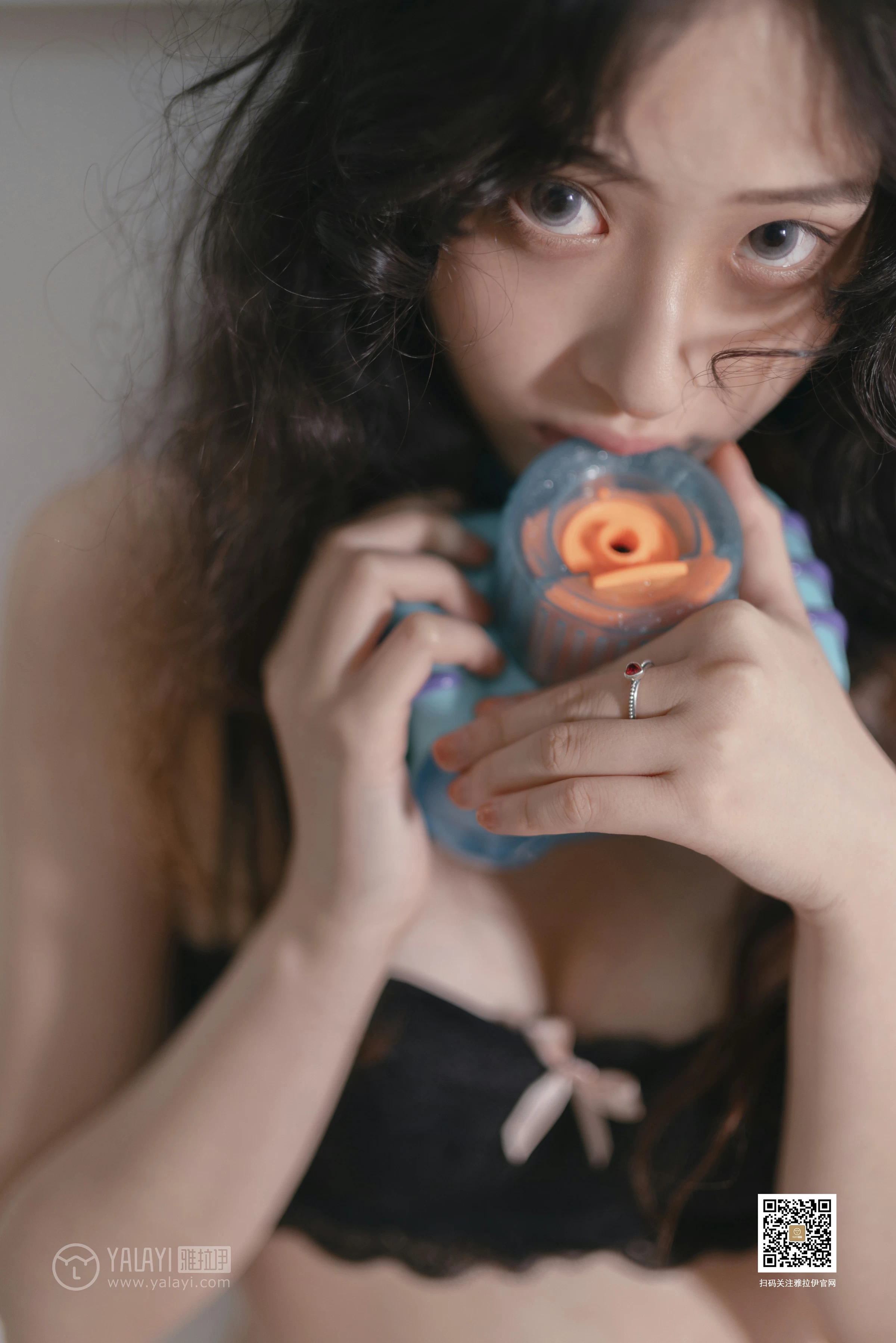 [YALAYI雅拉伊]No.370 萌宠 西子 黑色蕾丝内衣性感私房写真集第17张