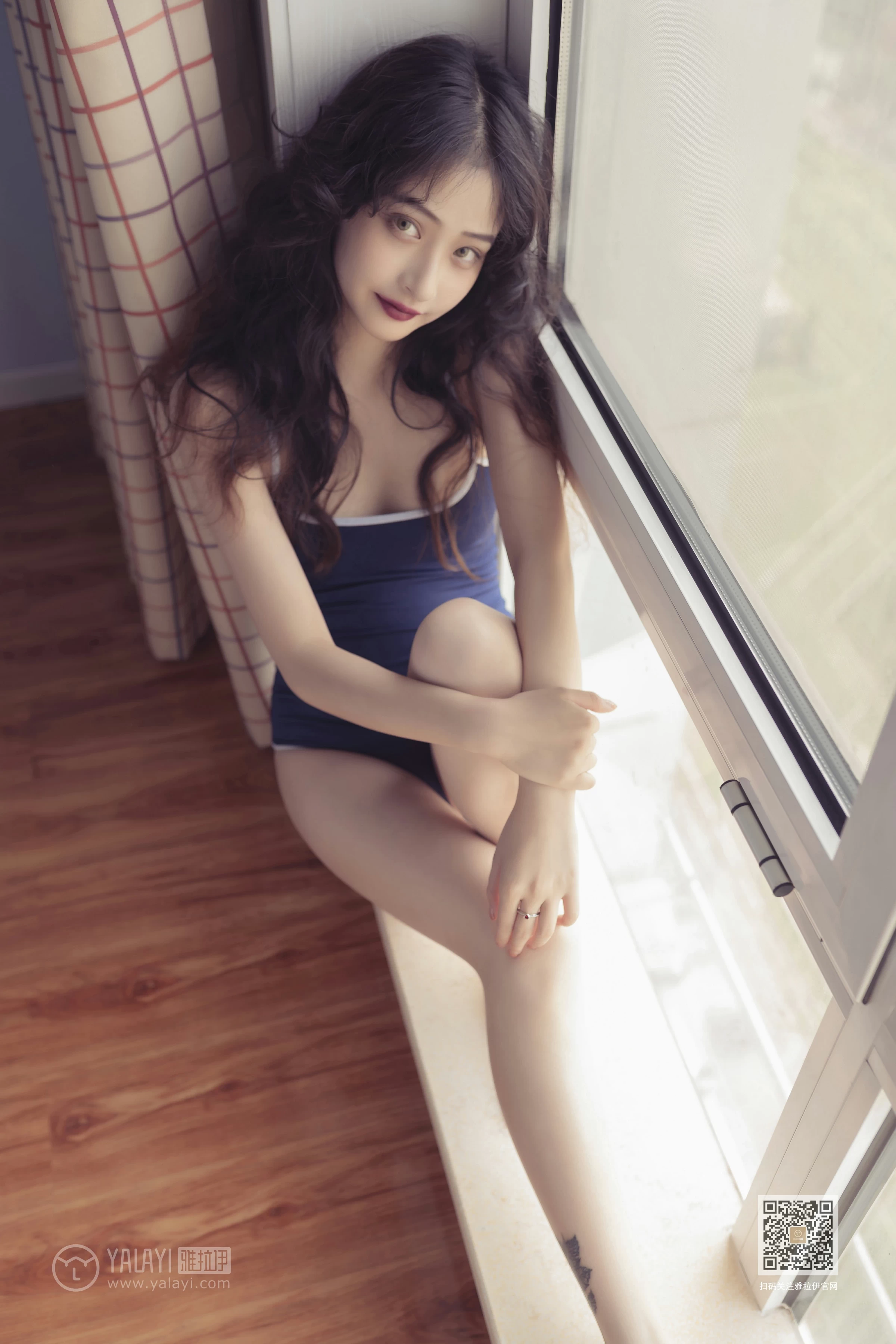 [YALAYI雅拉伊]No.399 似海酷雪如水 西子 蓝色连体运动内衣性感私房写真集第13张