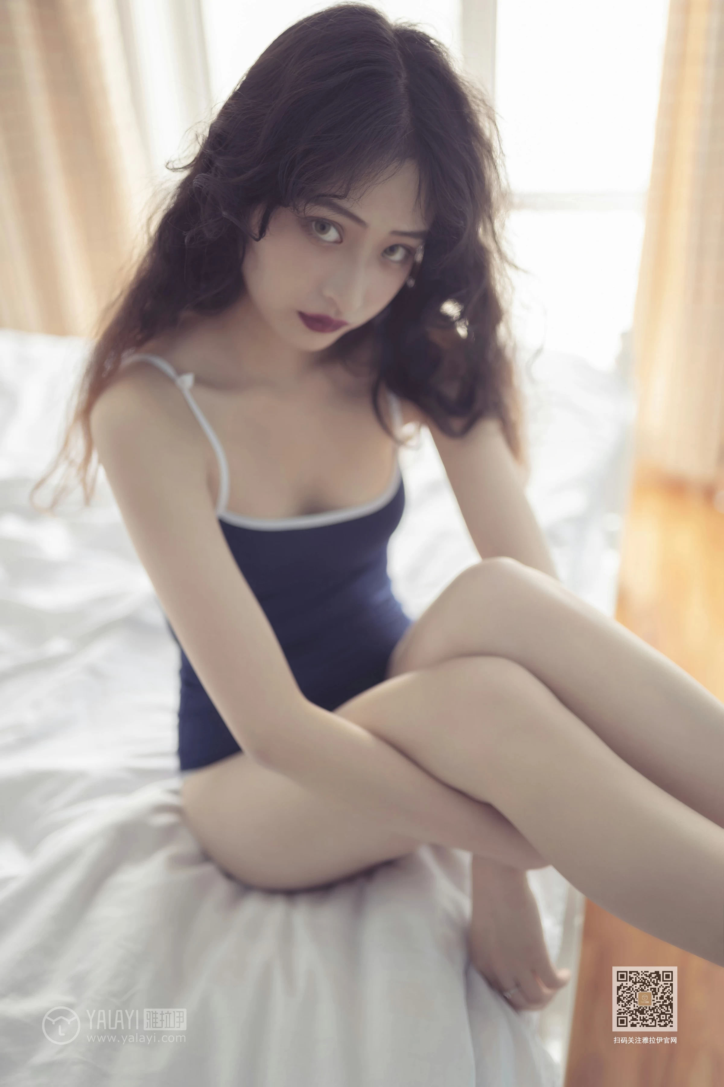 [YALAYI雅拉伊]No.399 似海酷雪如水 西子 蓝色连体运动内衣性感私房写真集第17张