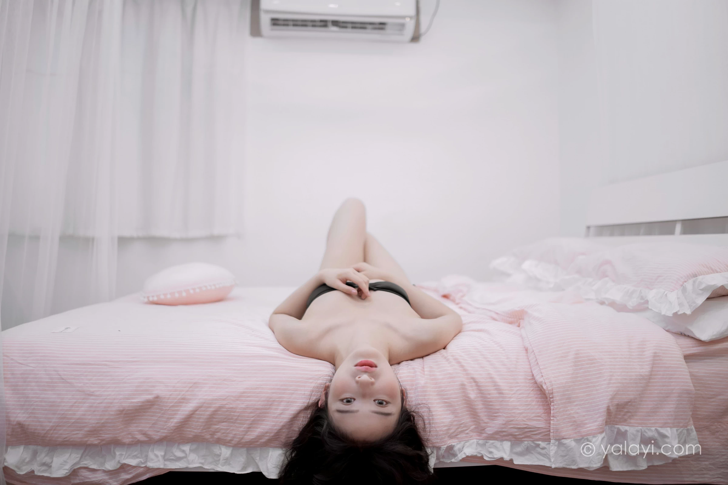 [YALAYI雅拉伊]NO.716 《对我说爱你》 西子 黑色内衣居家性感私房写真集第10张