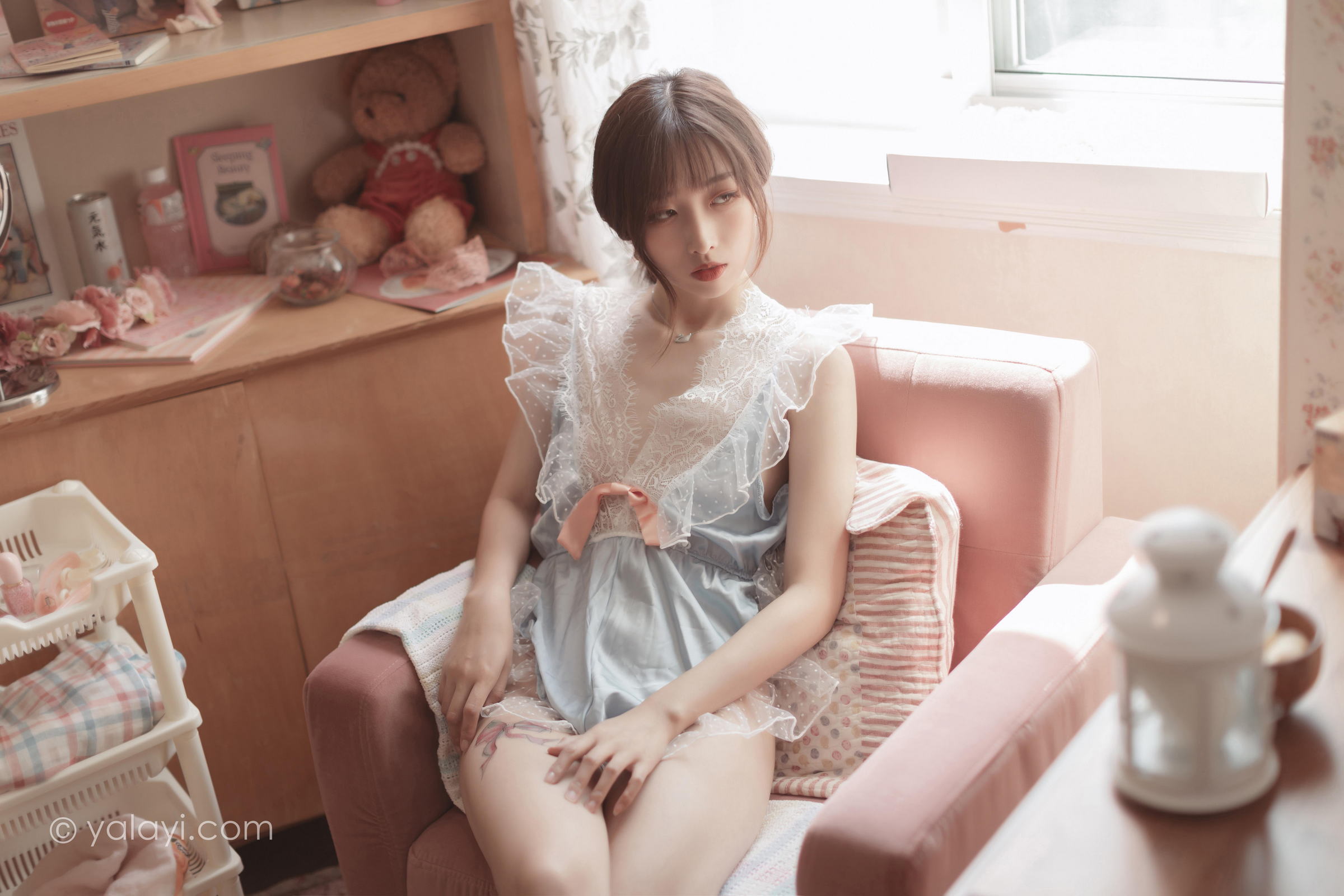 [YALAYI雅拉伊]2022.03.23 佳人有约 佳佳 透视情趣睡衣居家性感私房写真集第1张