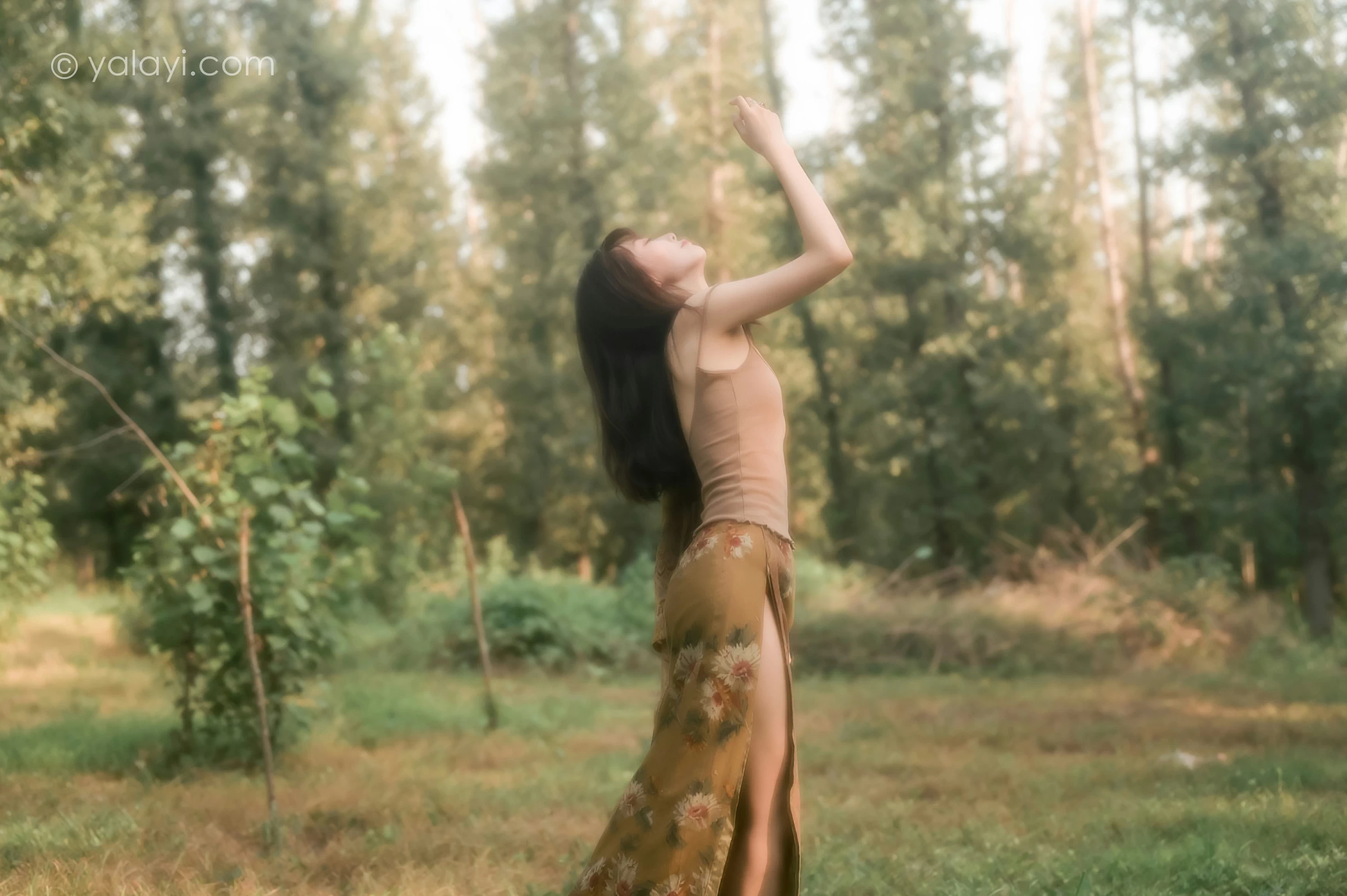 [YALAYI雅拉伊]NO.691 《梦境》 佳佳 橙色性感小背心加短裙私房写真第5张