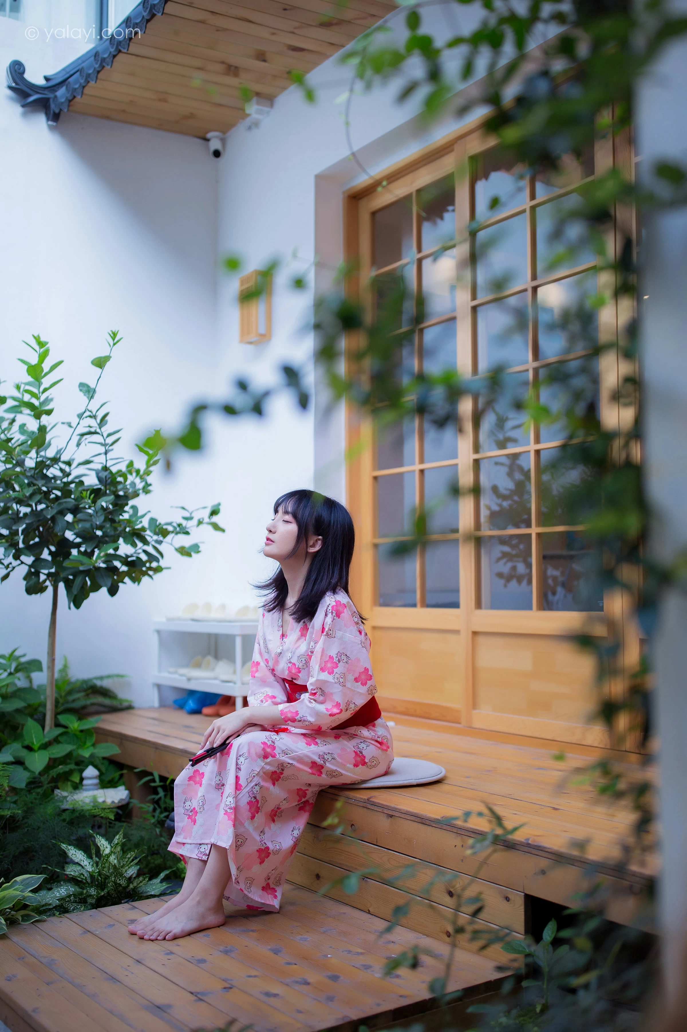 [YALAYI雅拉伊]NO.706 《樱花精灵》 落落 粉色和服性感私房写真集第2张