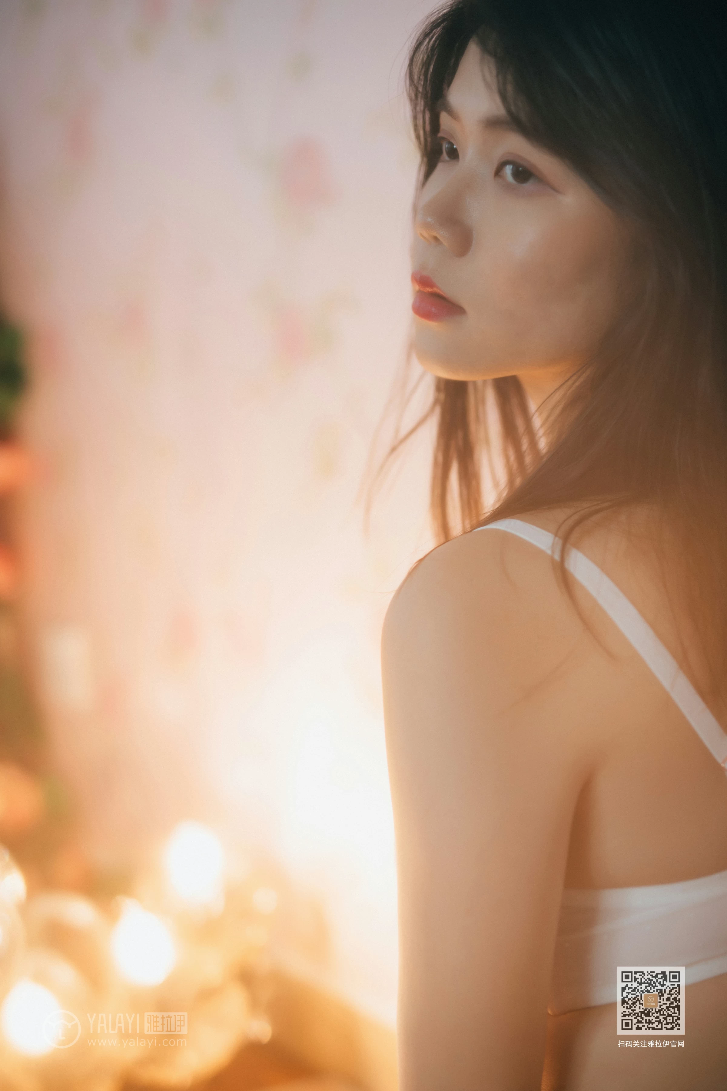 [YALAYI雅拉伊]Vol.451 唯一的你 倪倪 白色透视情趣内衣性感私房写真集第3张