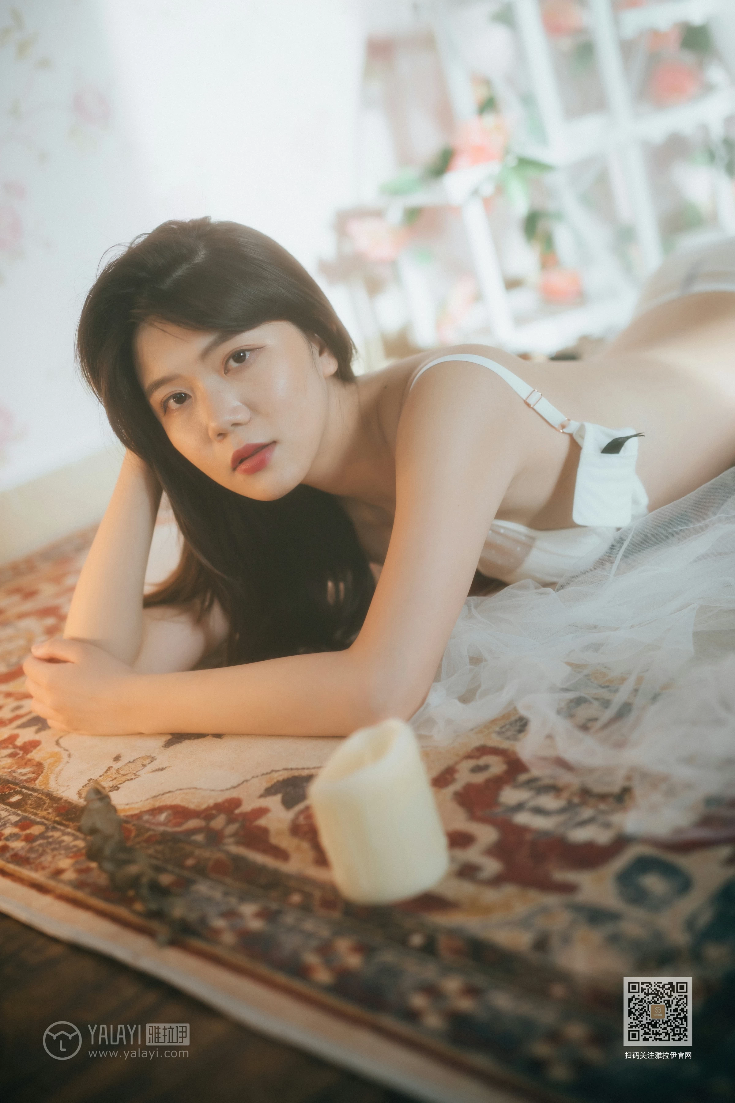 [YALAYI雅拉伊]Vol.451 唯一的你 倪倪 白色透视情趣内衣性感私房写真集第13张