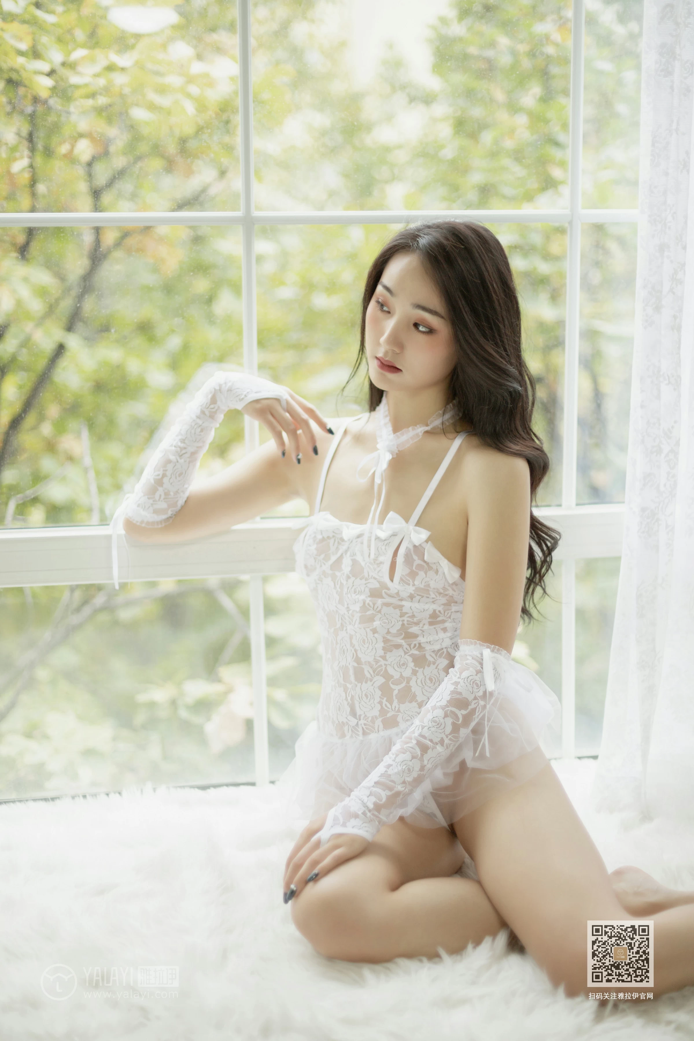 [YALAYI雅拉伊]Vol.456 仙姿玉质 项兴咏 白色透视情趣睡衣裙性感私房写真集第14张