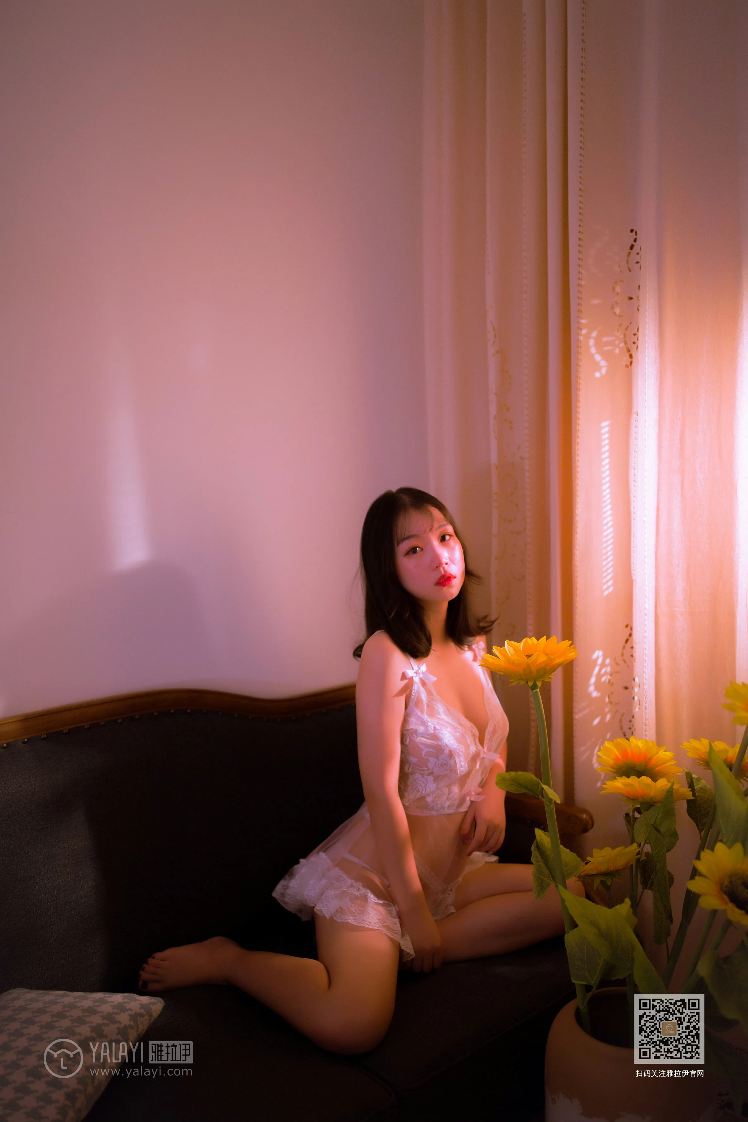 [YALAYI雅拉伊]Vol.476 熟透 苗婷婷 白色透视情趣内衣裙性感私房写真集第10张