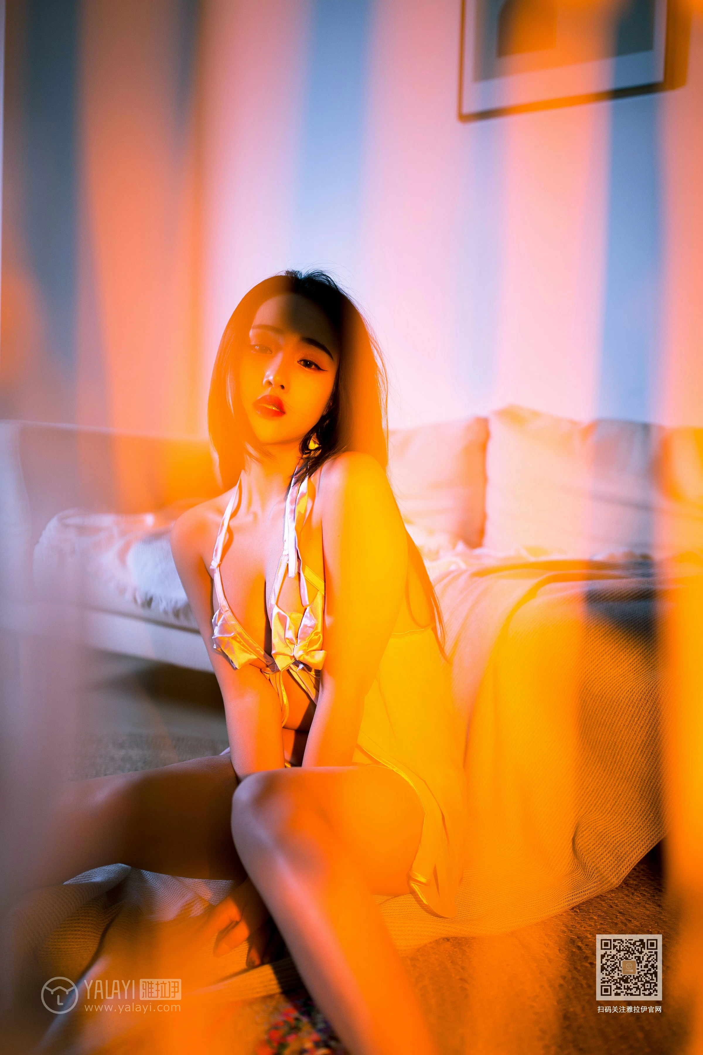 [YALAYI雅拉伊]Vol.535 热浪 优优 粉色透视情趣内衣性感私房写真集第13张