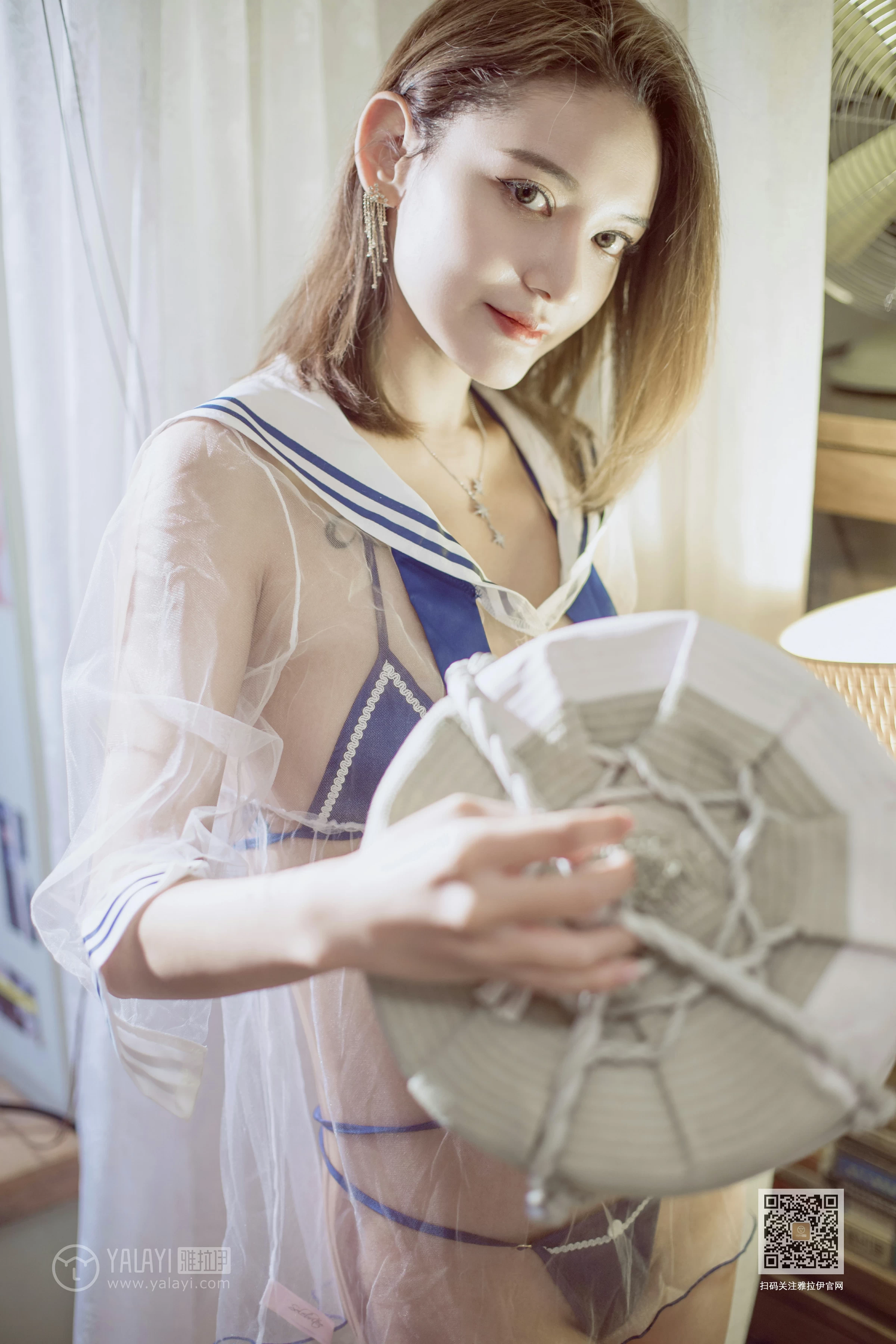 [YALAYI雅拉伊]Vol.545 情趣水手服 刘子炀 透视情趣制服内衣性感私房写真集第13张