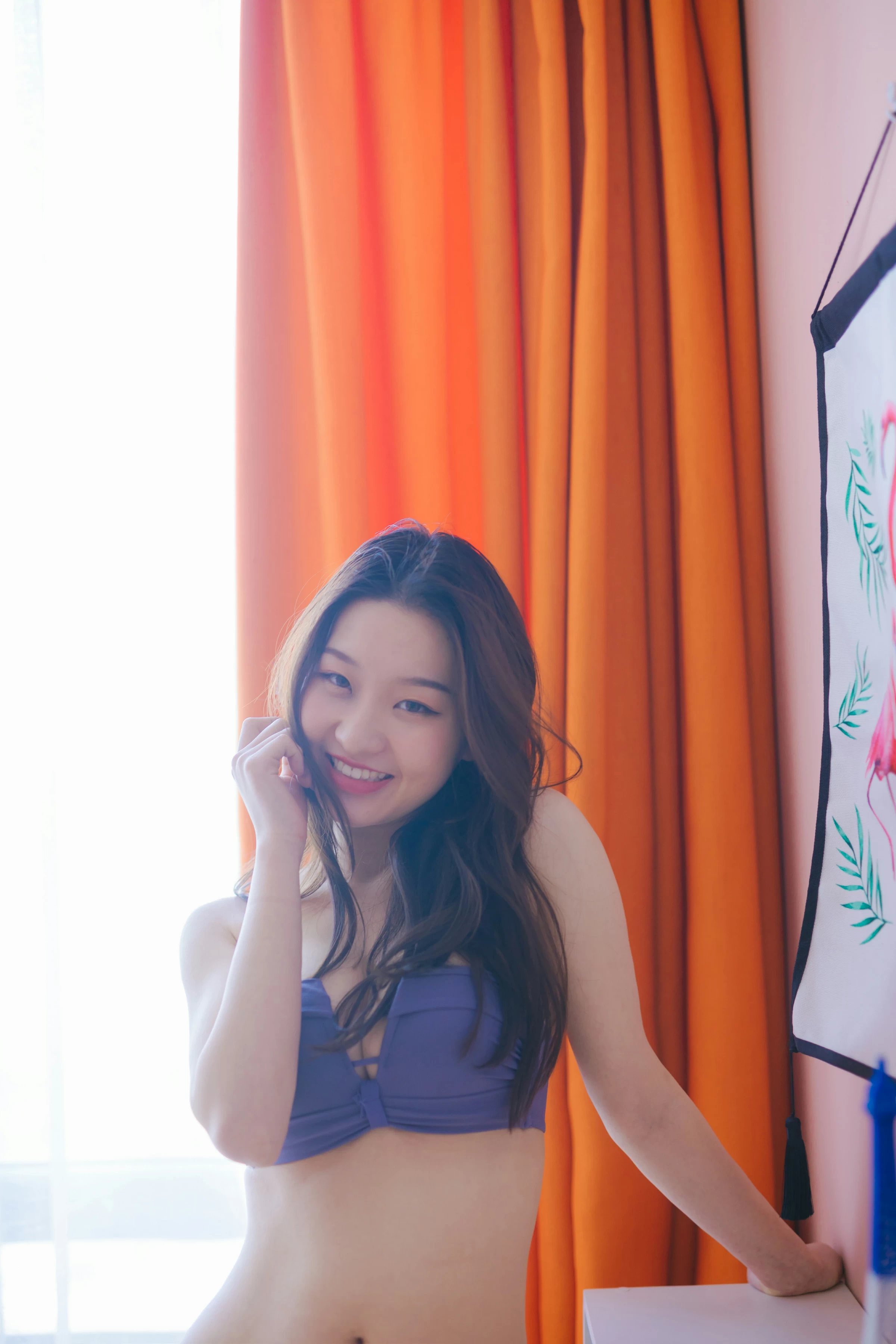 [YALAYI雅拉伊]NO.624 《潇洒少女》 明月 蓝色性感内衣私房写真集第5张