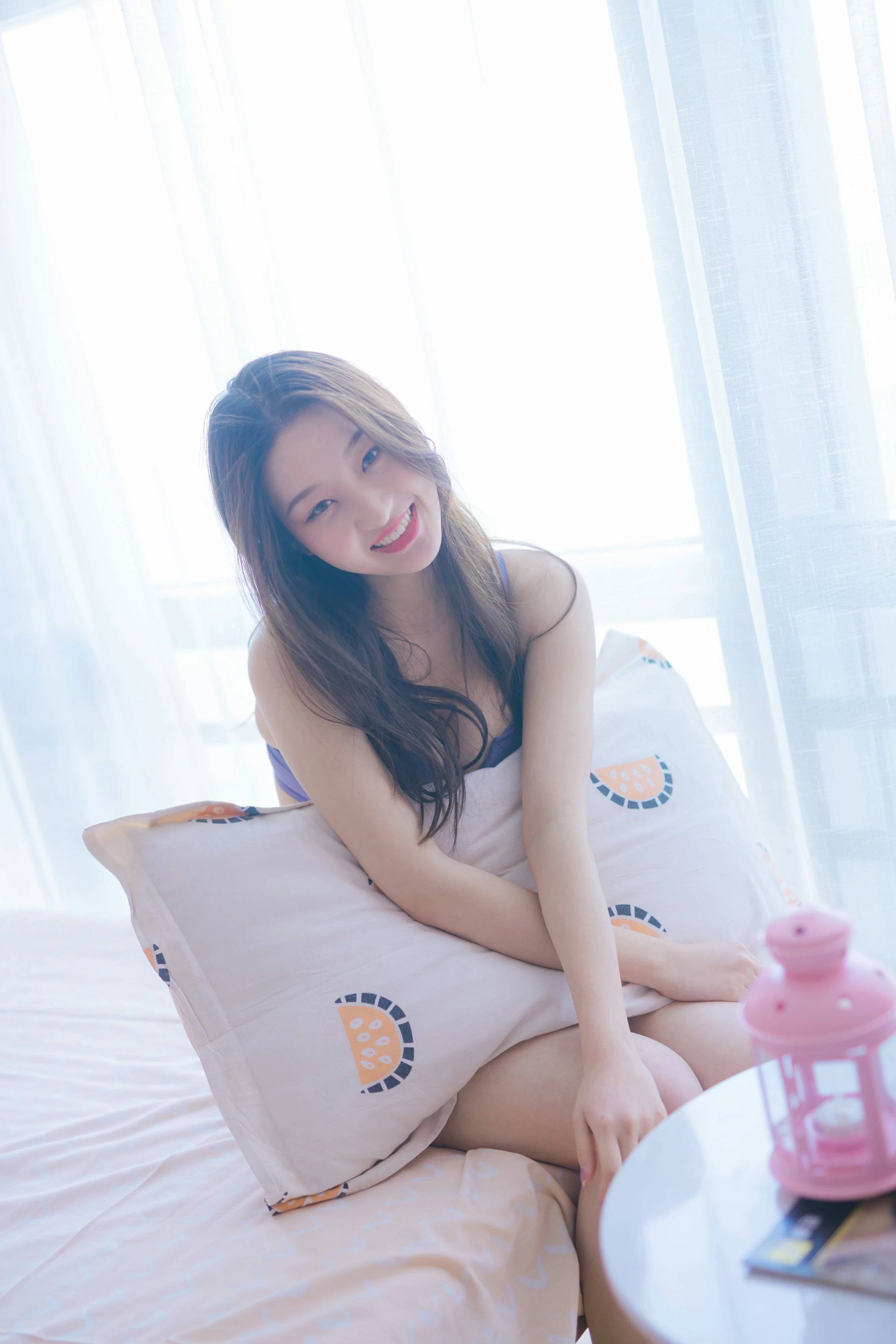 [YALAYI雅拉伊]NO.624 《潇洒少女》 明月 蓝色性感内衣私房写真集第10张