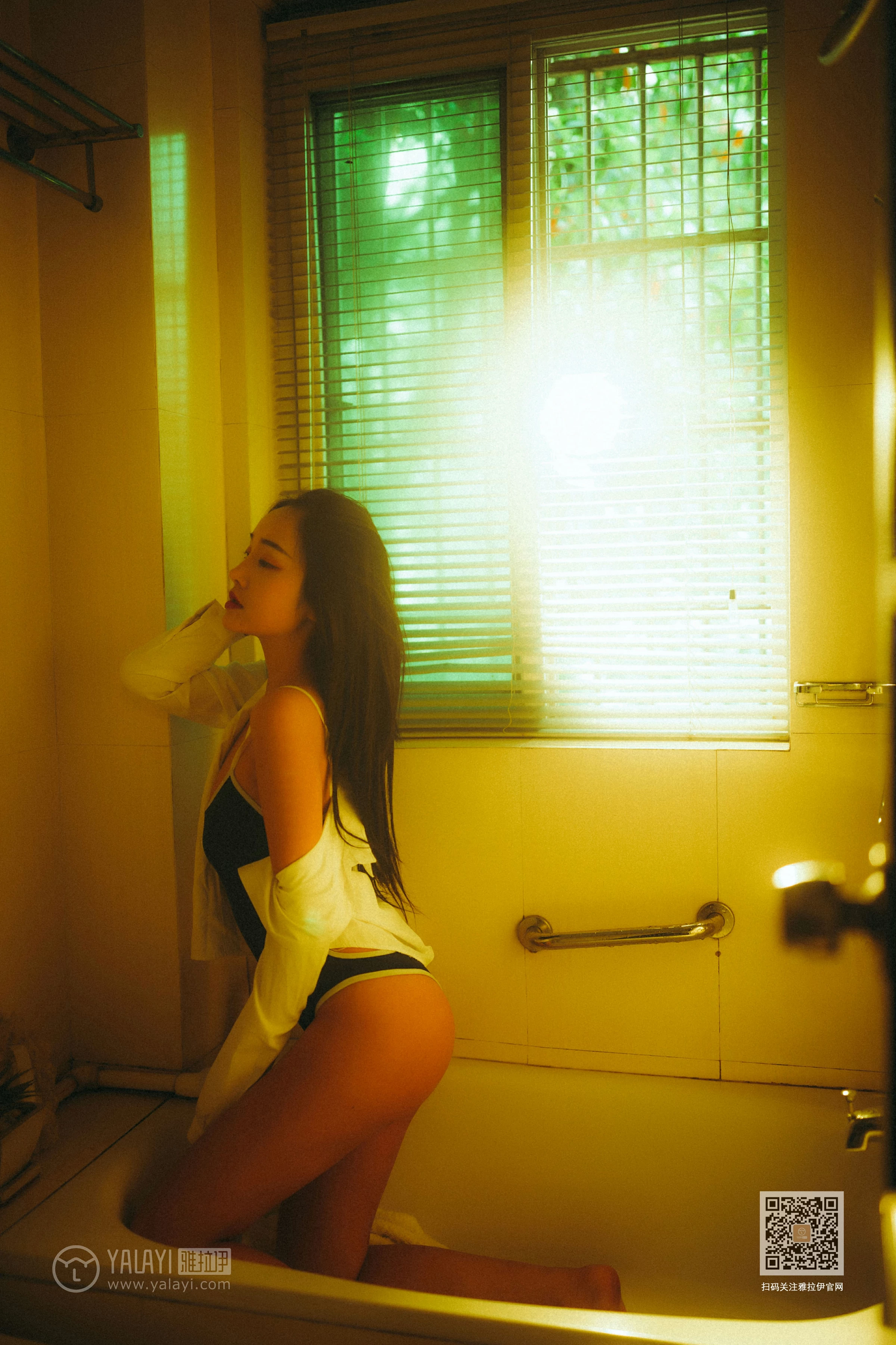 [YALAYI雅拉伊]NO.653 《枯涸之恋》 优优 蓝色连体比基尼泳装性感私房写真集第10张