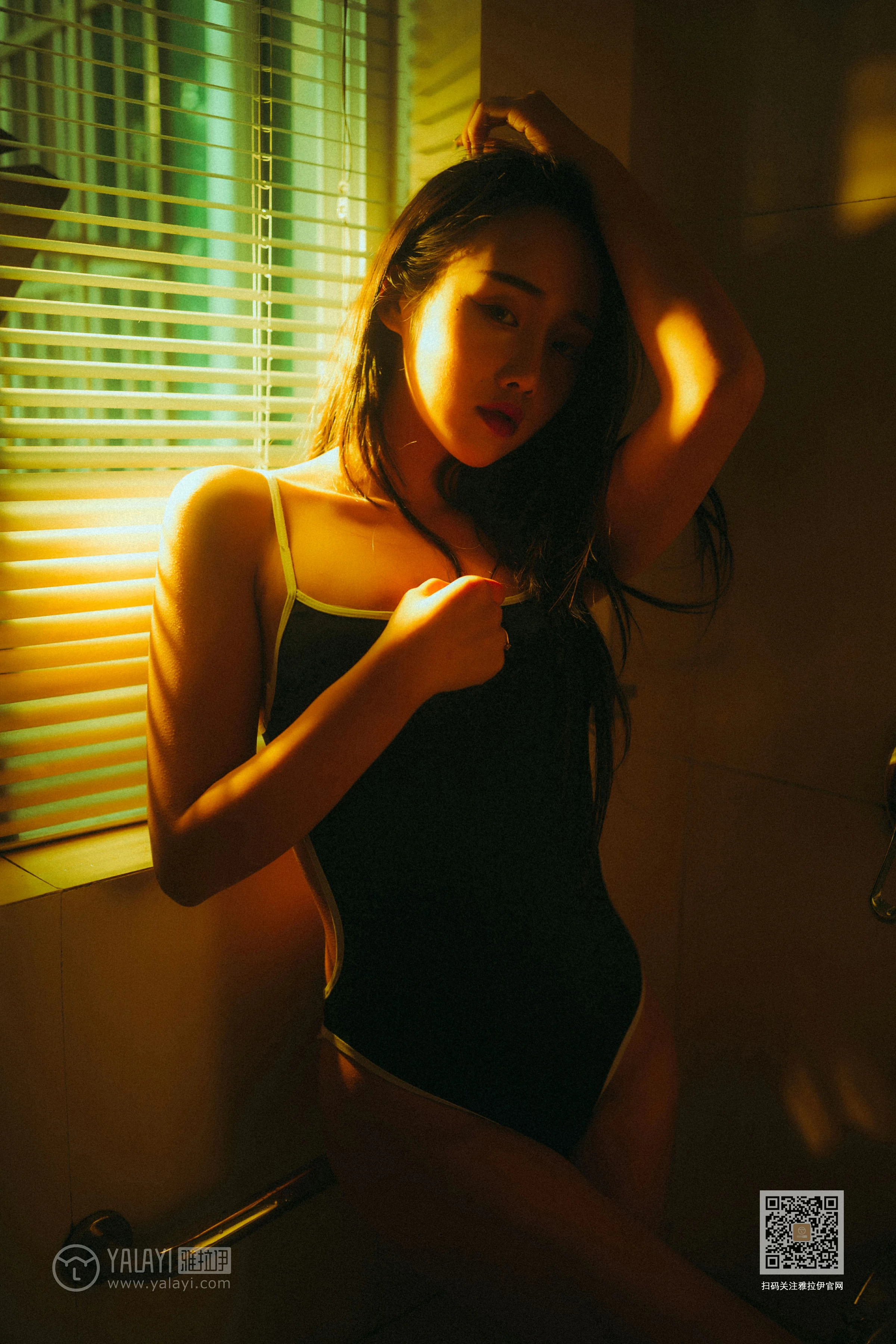 [YALAYI雅拉伊]NO.653 《枯涸之恋》 优优 蓝色连体比基尼泳装性感私房写真集第14张