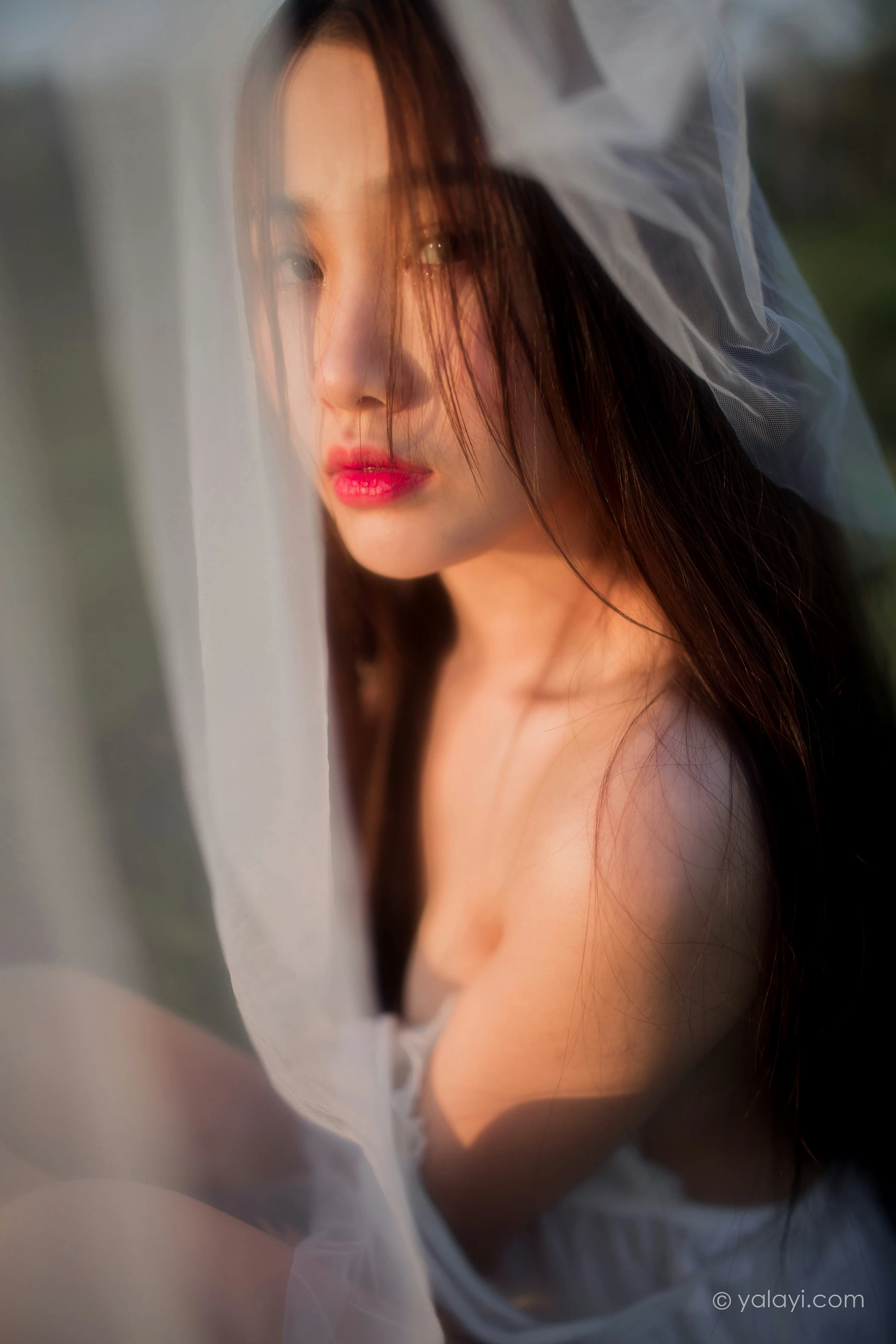 [YALAYI雅拉伊]NO.732 《寻》 籹籹仔 白色透视情趣婚纱性感私房写真集第11张