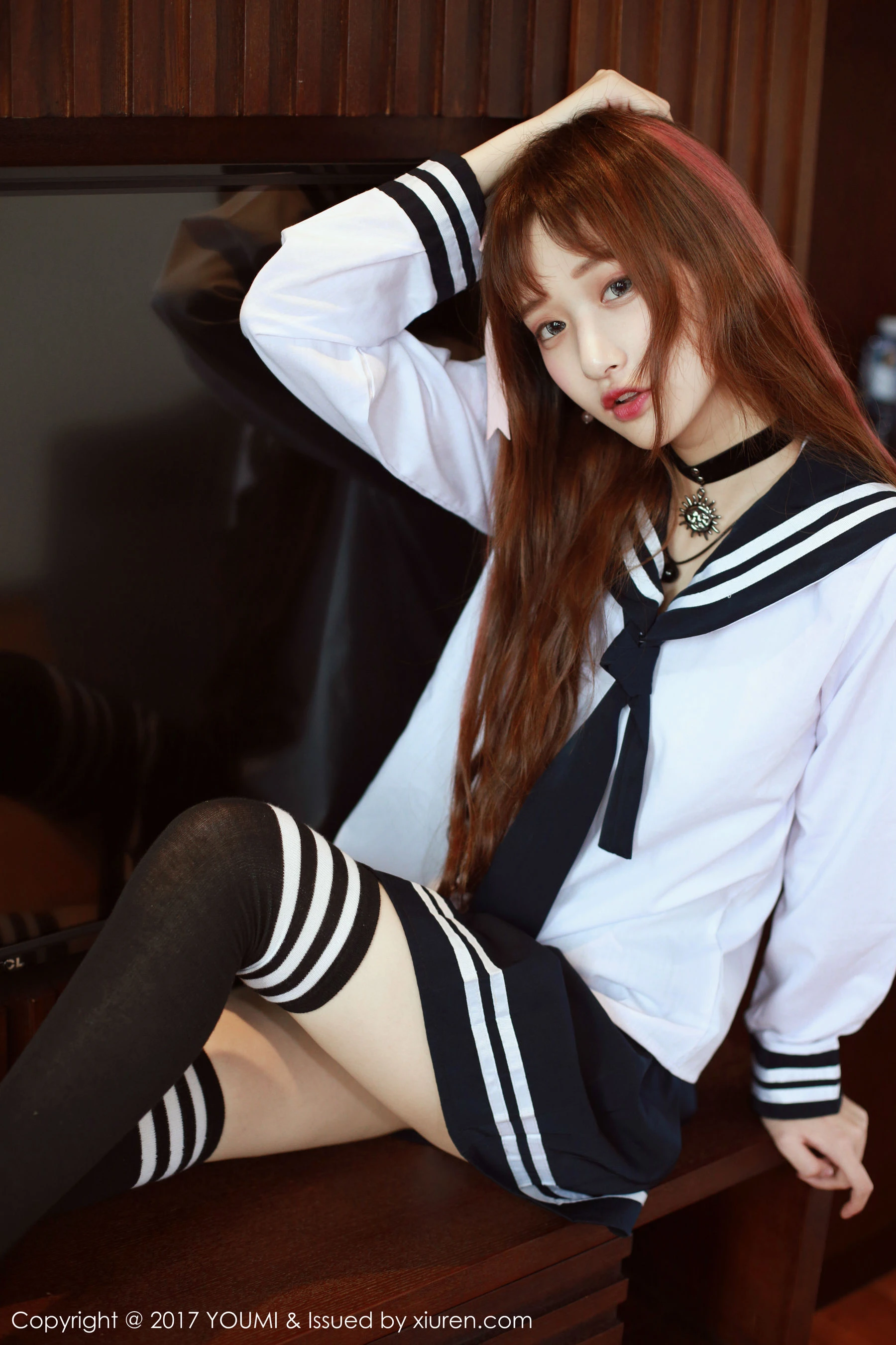 little贝壳《校服小萝莉》 尤蜜荟YouMi Vol.046第1张