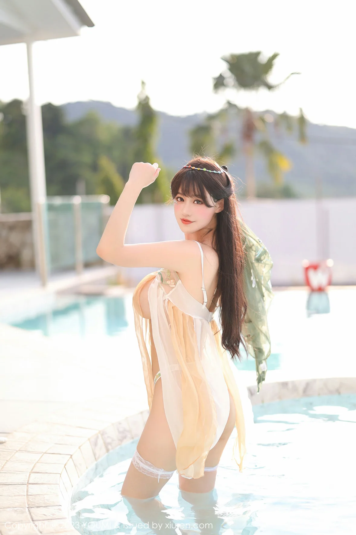  尤蜜荟 Vol.936 朱可儿Flora 白色丝袜普吉岛旅拍 [85P]第8张