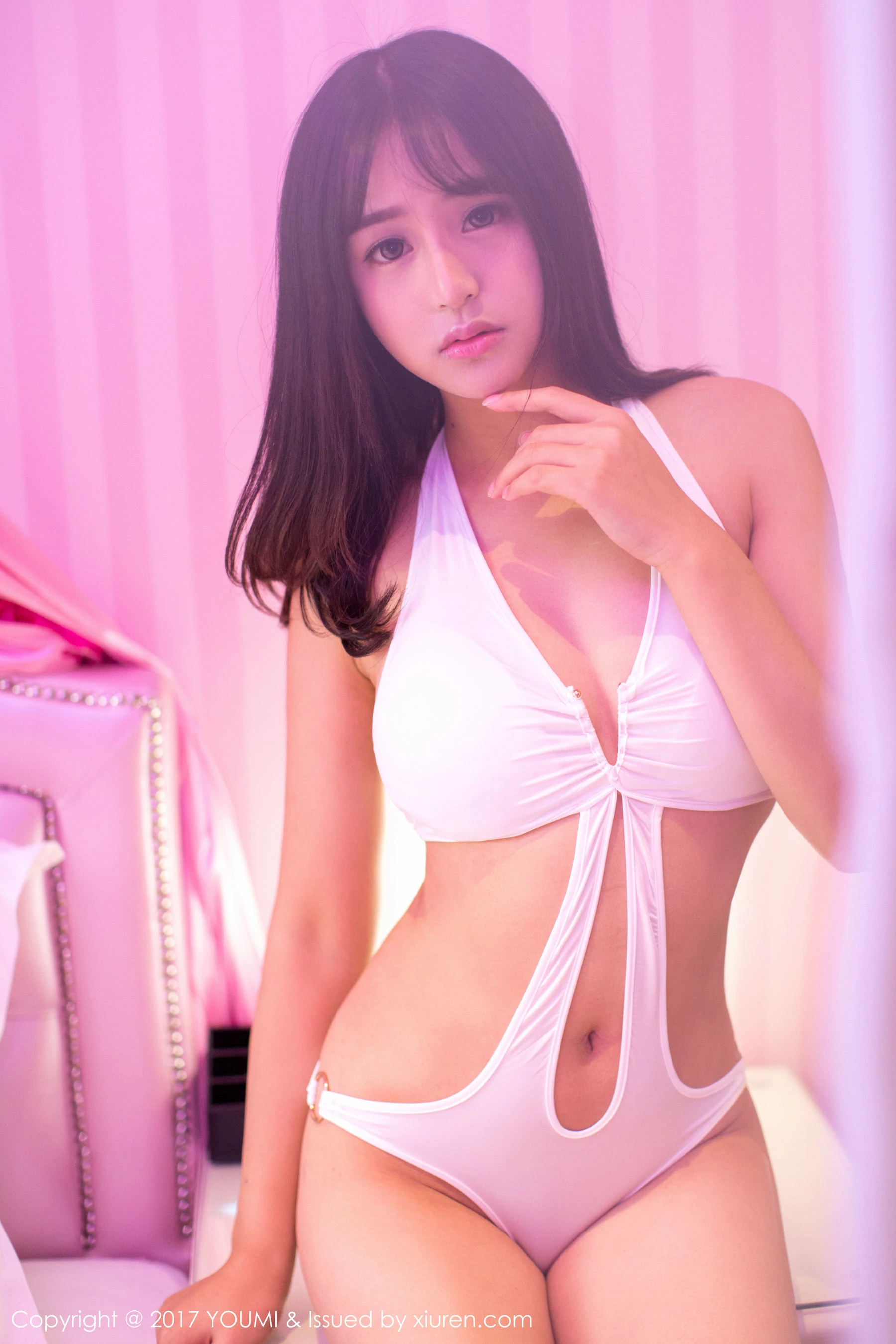 思淇Sukiiii《粉红诱惑》 尤蜜荟YouMi Vol.018第9张