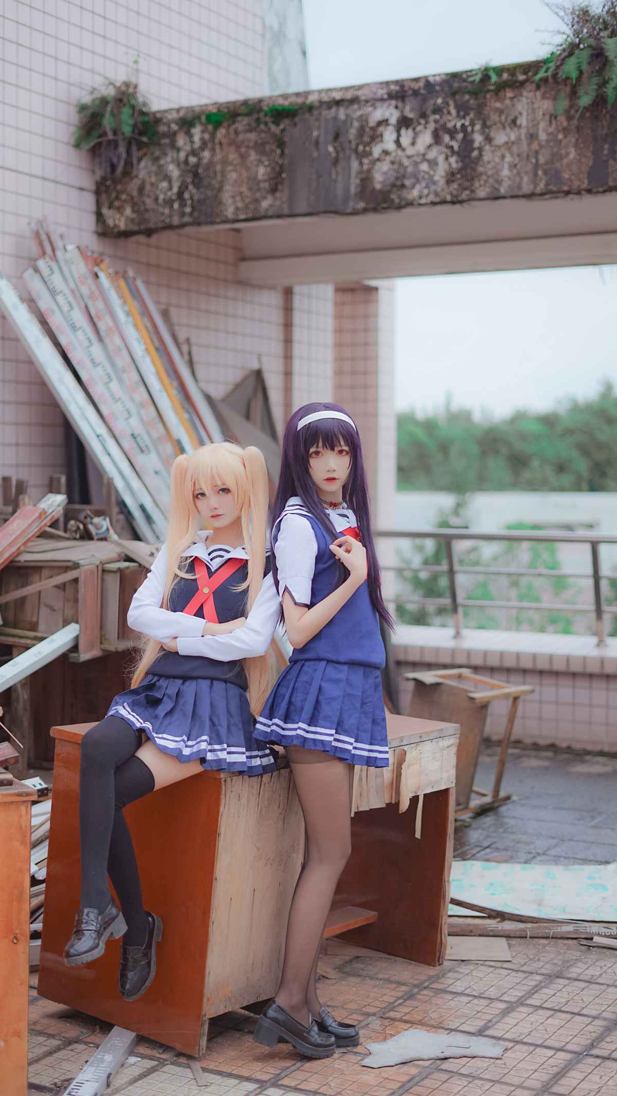 清纯少女 五更百鬼 學姐校服第2张