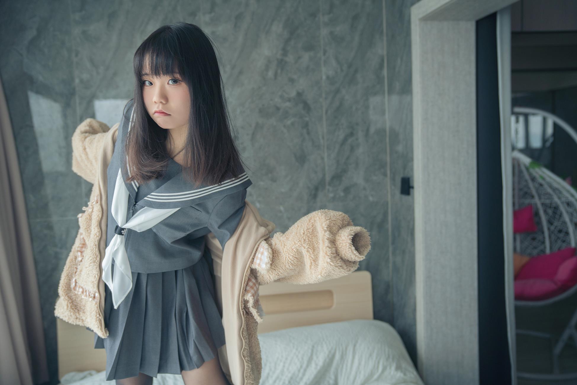 一只小栗奈   熊熊JK女友[97P]第10张