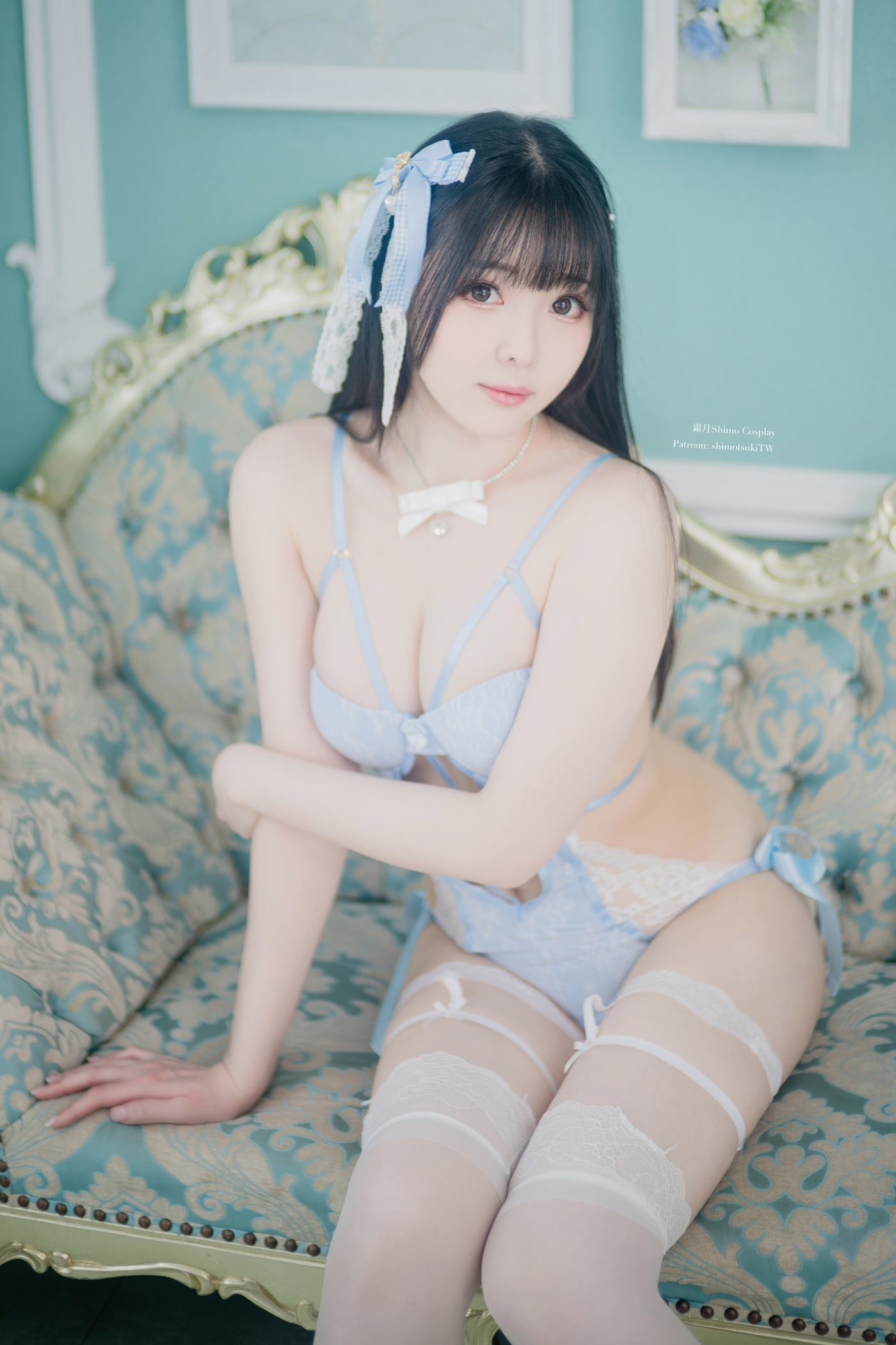 霜月shimo   Blue Lingerie[41P]第3张