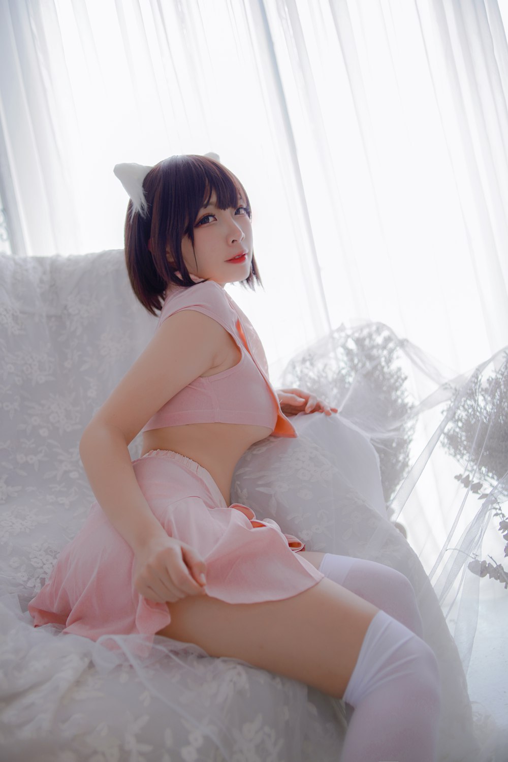 网荭Coser@二佐Nisa 粉旗袍 在现浏览第4张