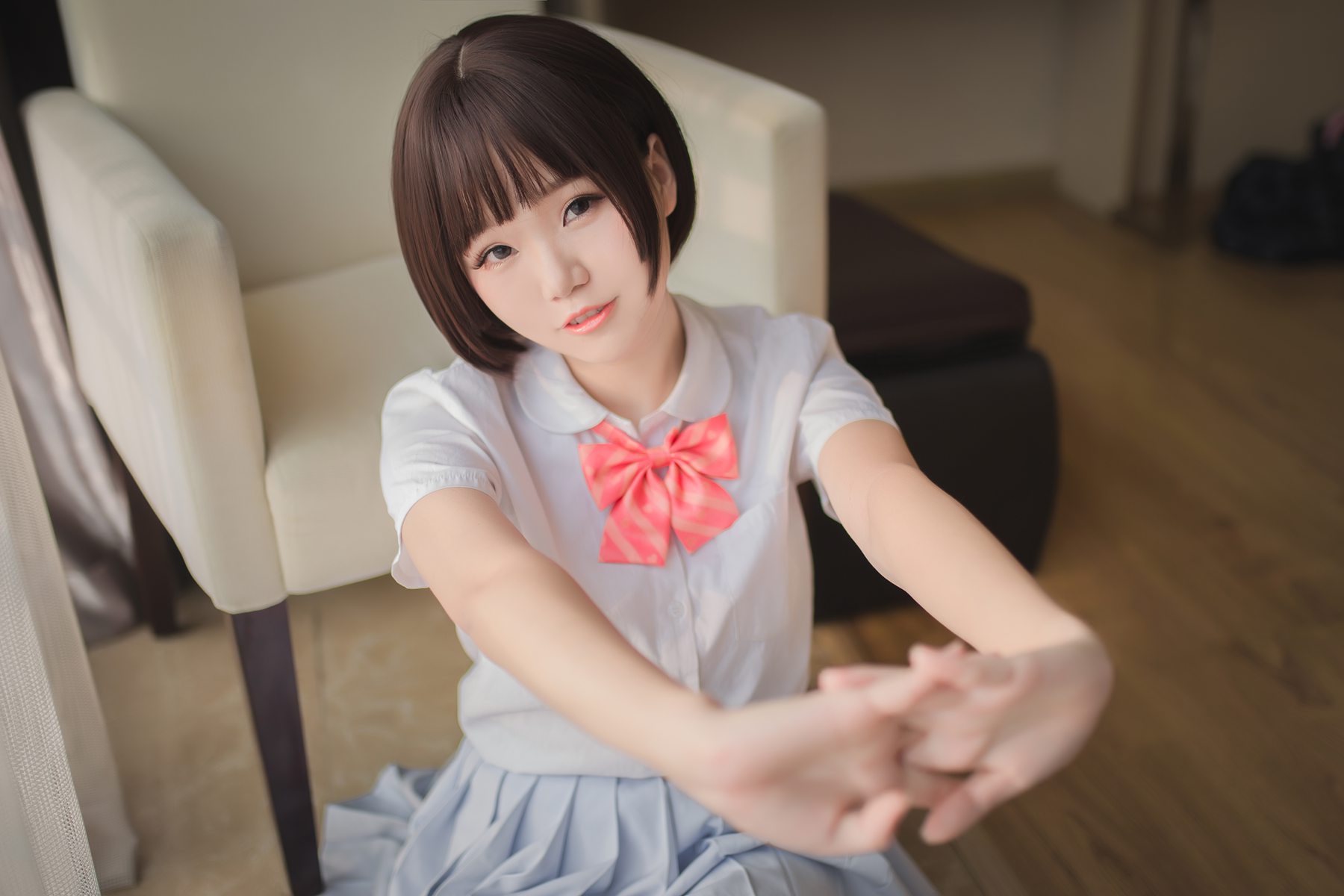 Yoko宅夏Cos &#8211; 清凉白丝第1张