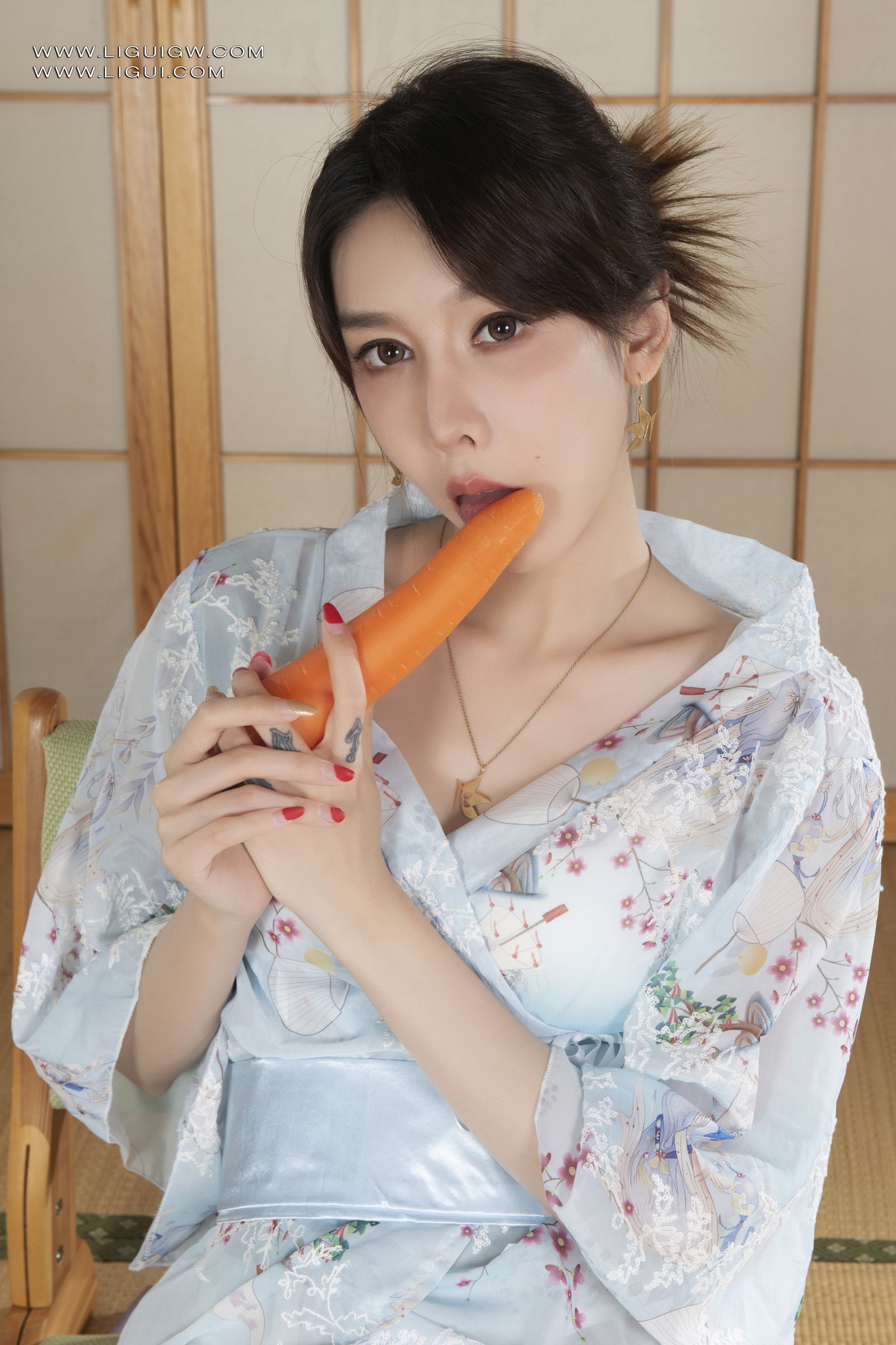 [Ligui丽柜] 2025.03.19 《蔬果间的自我挑逗》兔子第2张