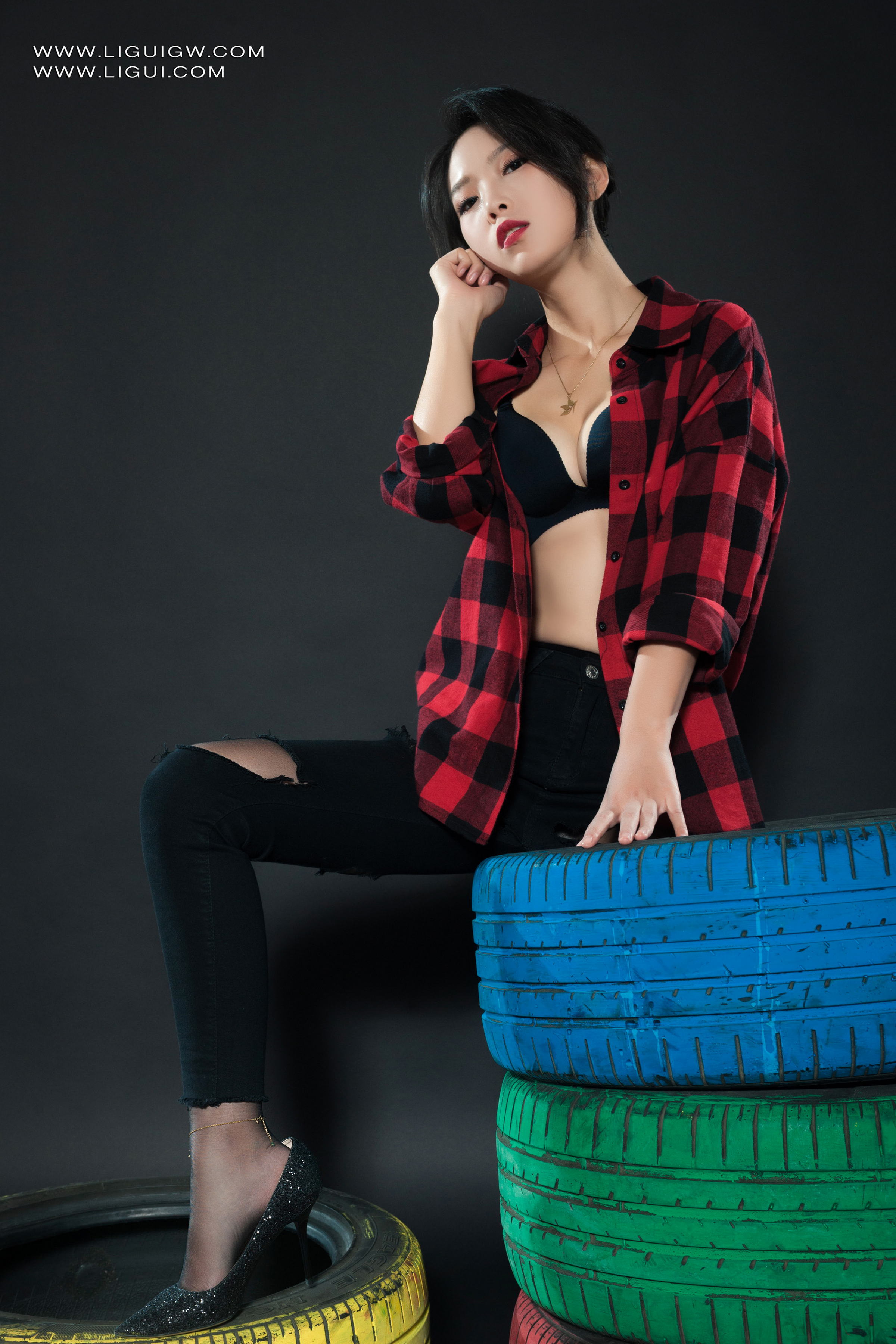 [Ligui丽柜] 2025.11.03《红与黑的激情碰撞》维拉 Weila第5张