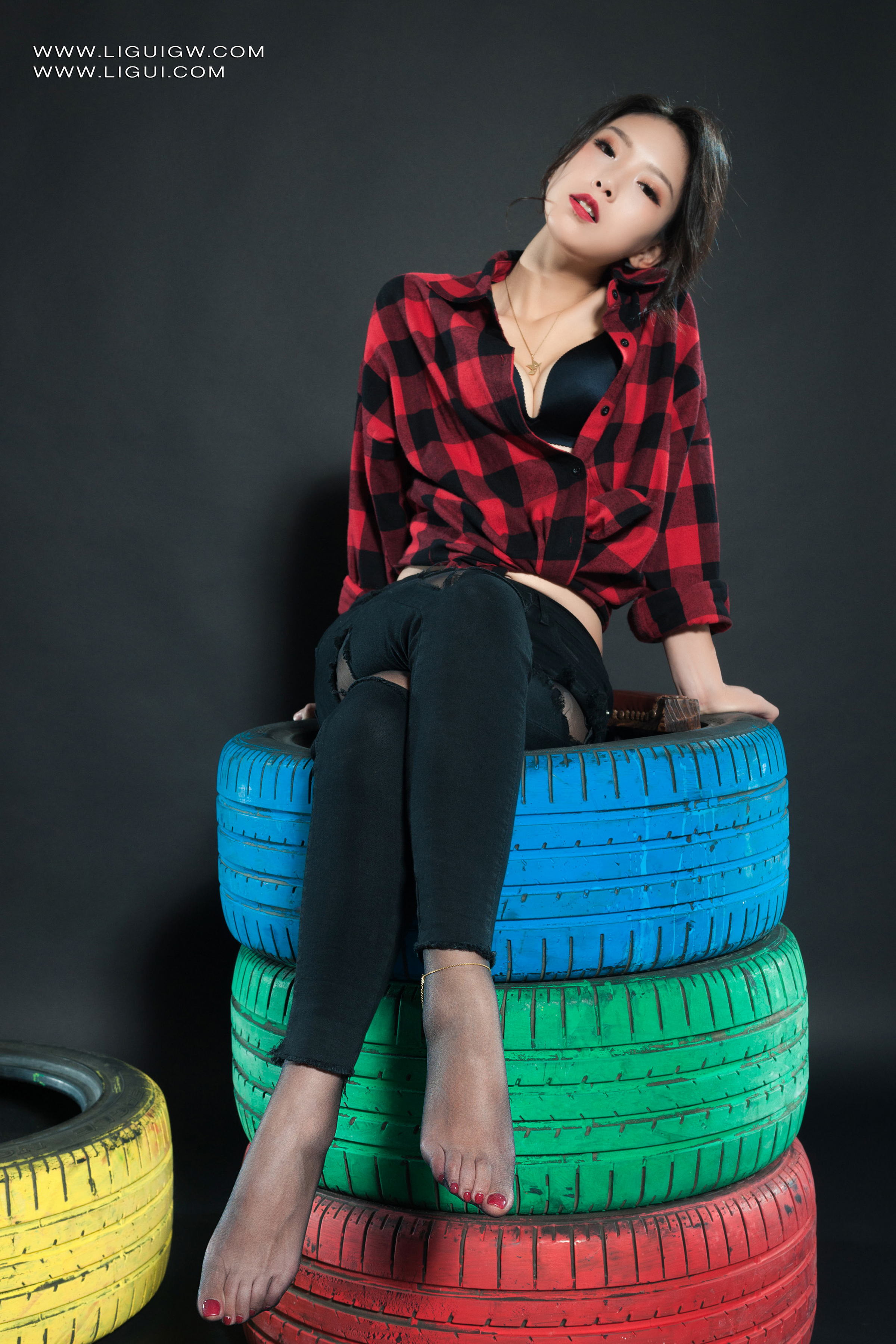 [Ligui丽柜] 2025.11.03《红与黑的激情碰撞》维拉 Weila第8张